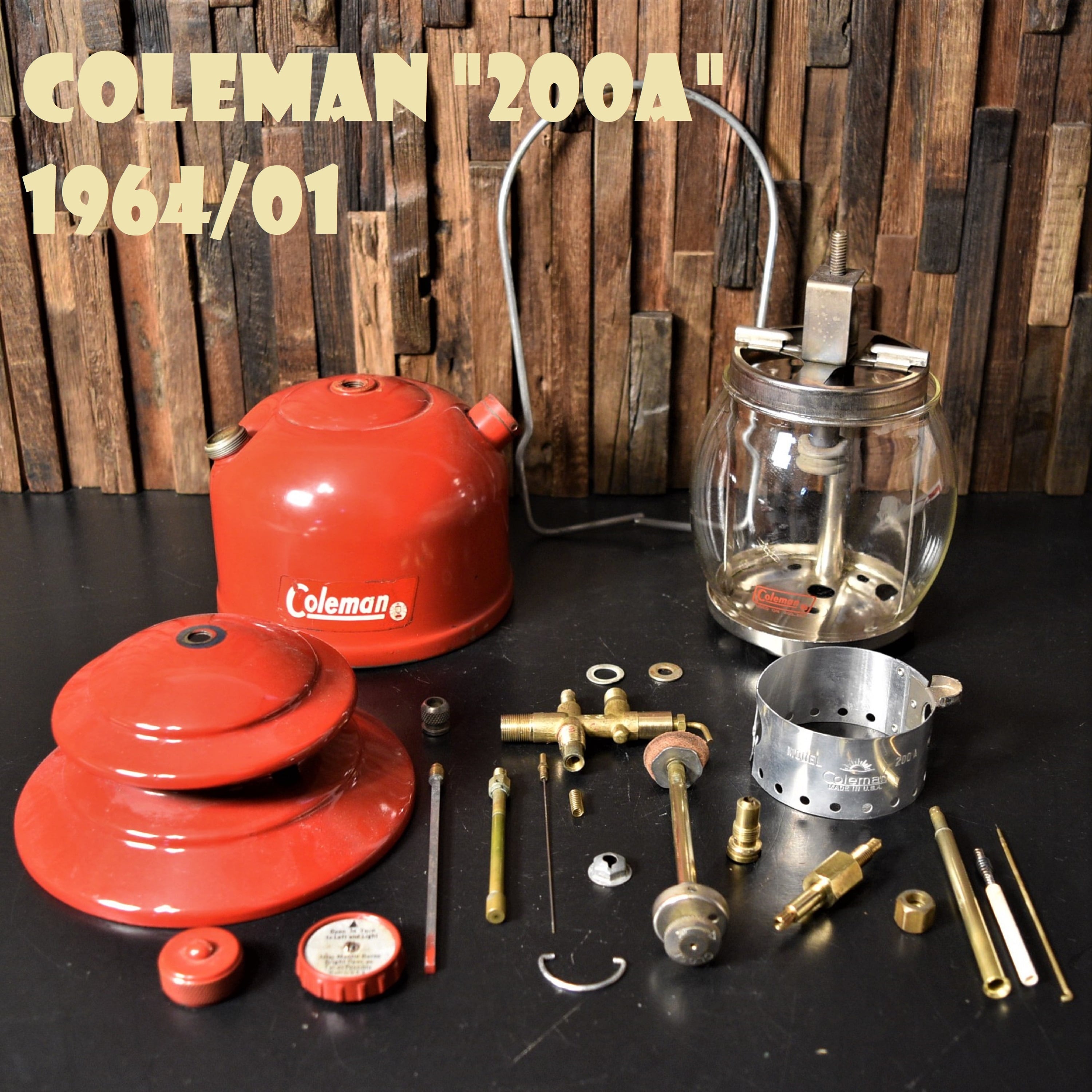 コールマン 200A 1964年1月製造 後期 レッドボーダー ランタン COLEMAN