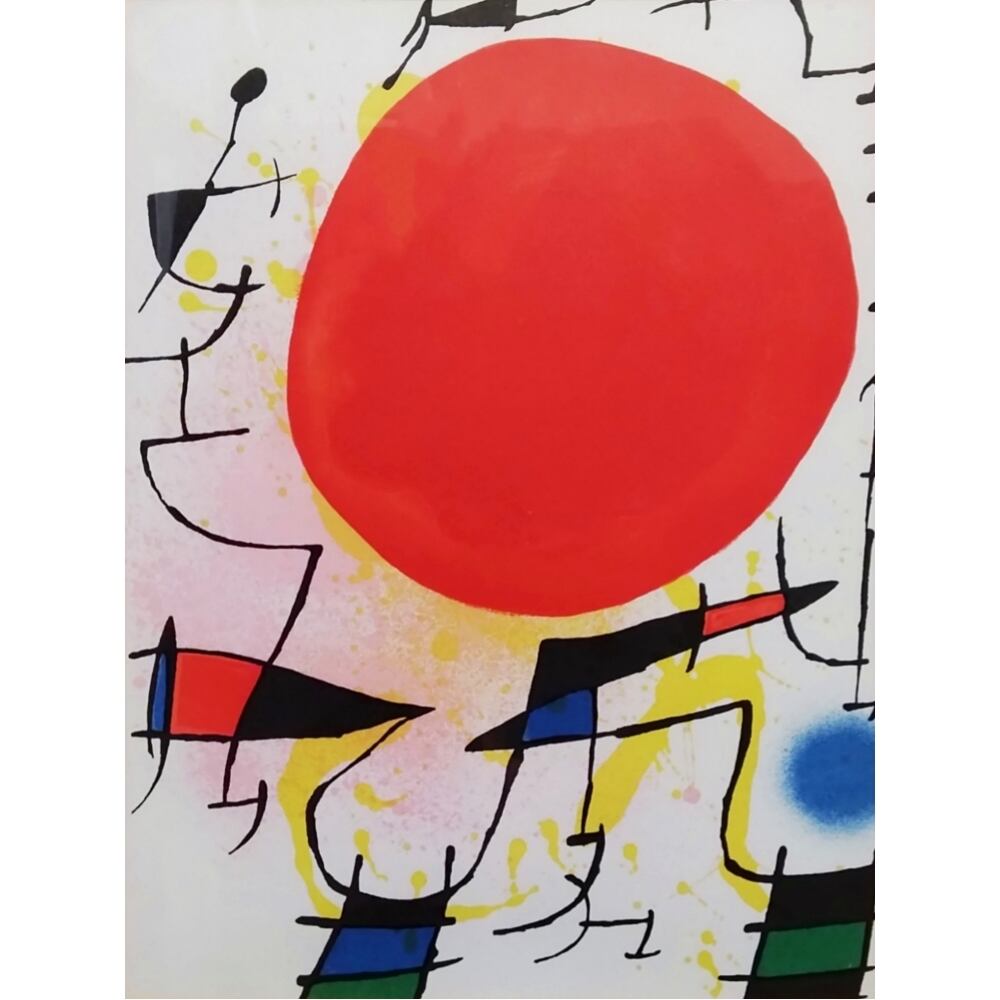 Sold Out】ジョアン・ミロ「『LITHOGRAPHE Ⅰ』より 赤い太陽