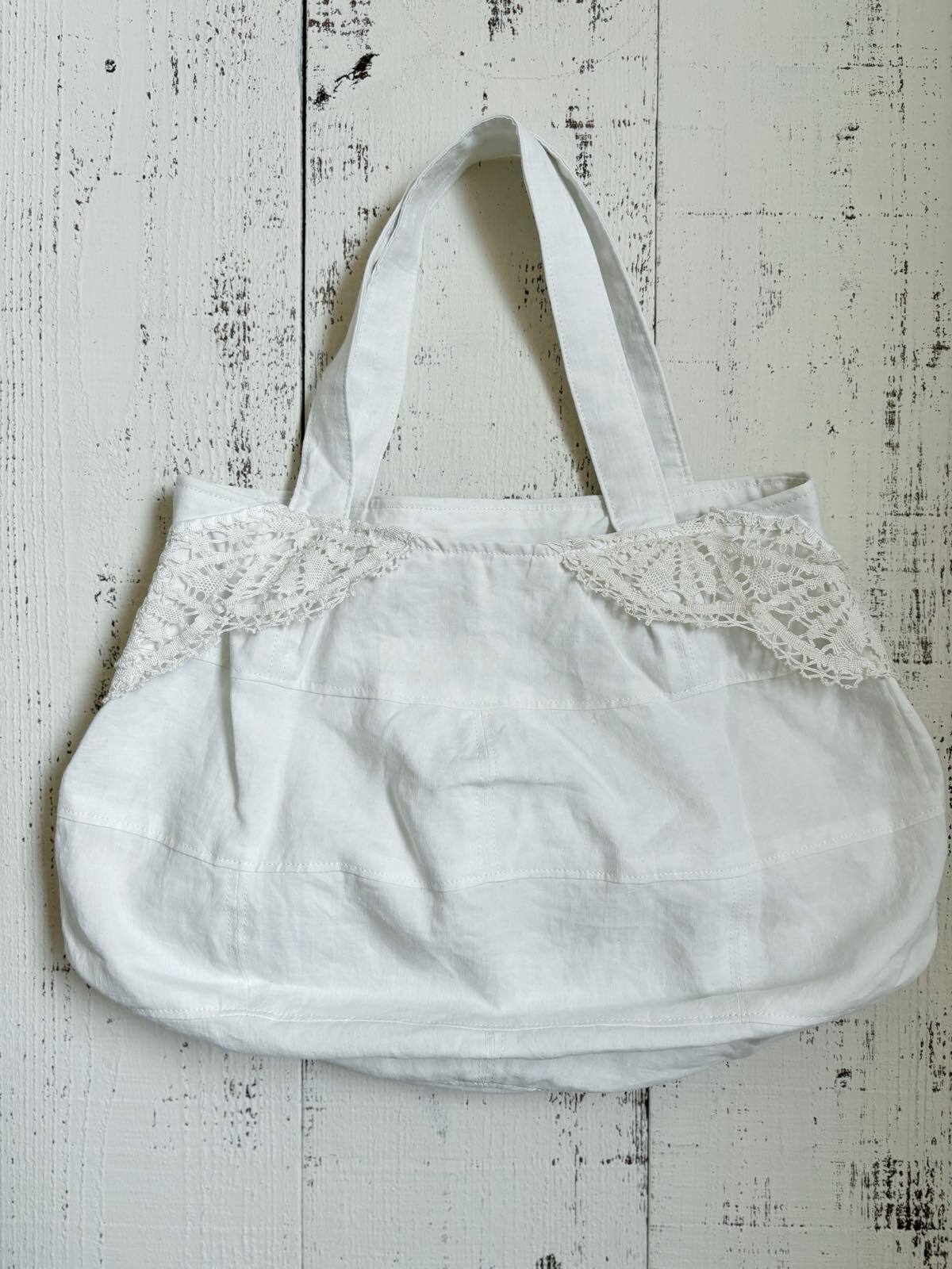 フランスアンティークリネン リメイクバッグ トート | アンティーク