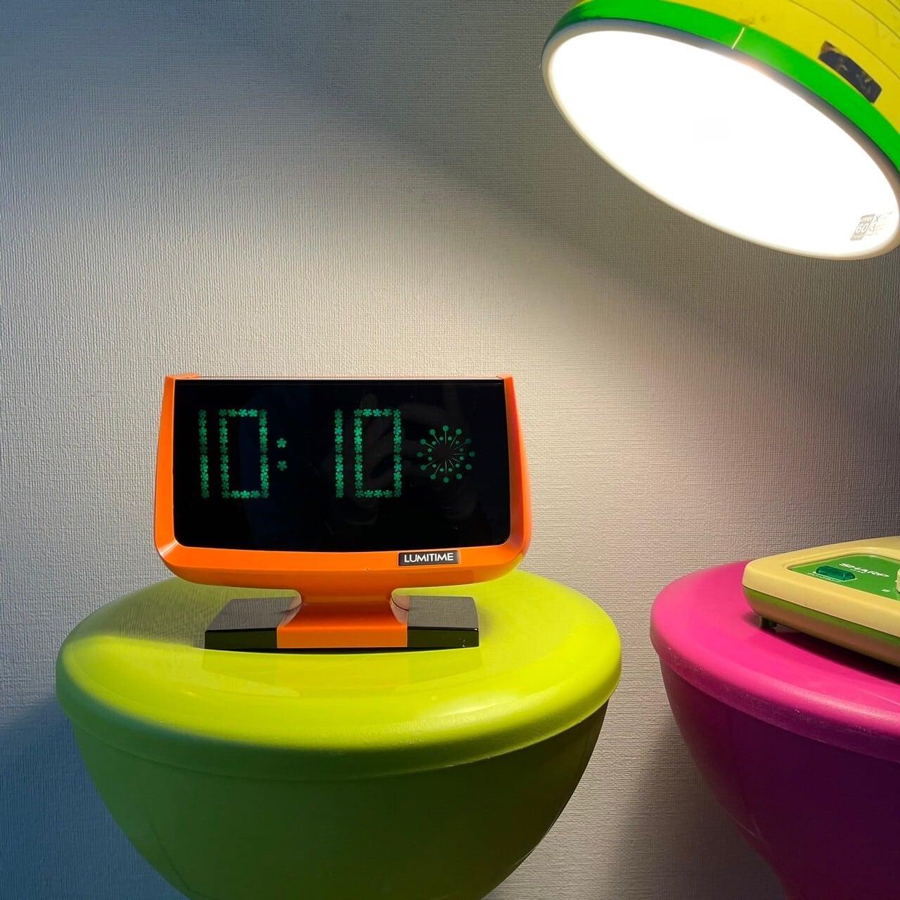 ルミタイム LUMITIME YT-106 ネオン管時計 昭和レトロ 動作品 メンテ済