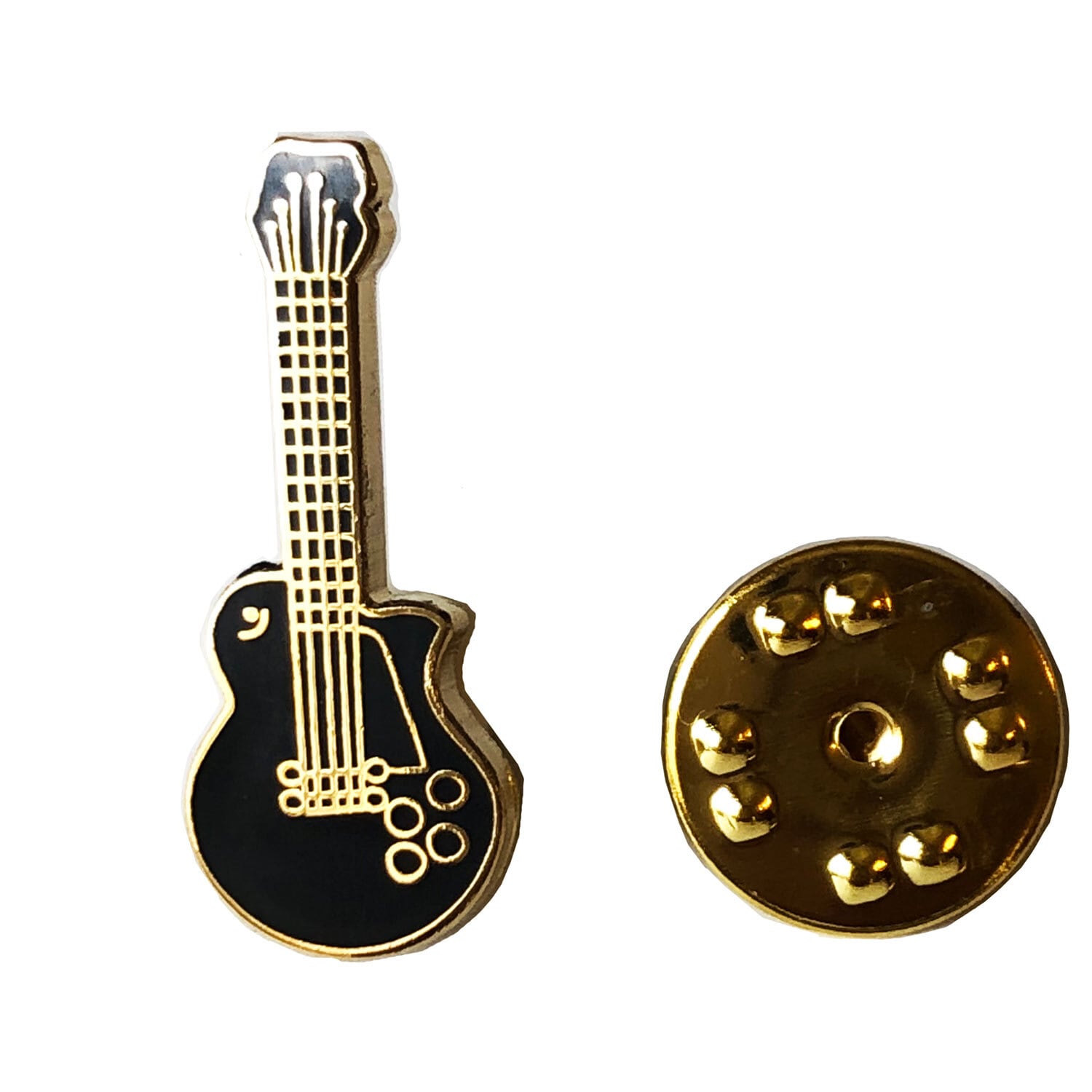 ピンバッジ【楽器=エレキギター黒】Tradition 90040-P124 | 英国雑貨