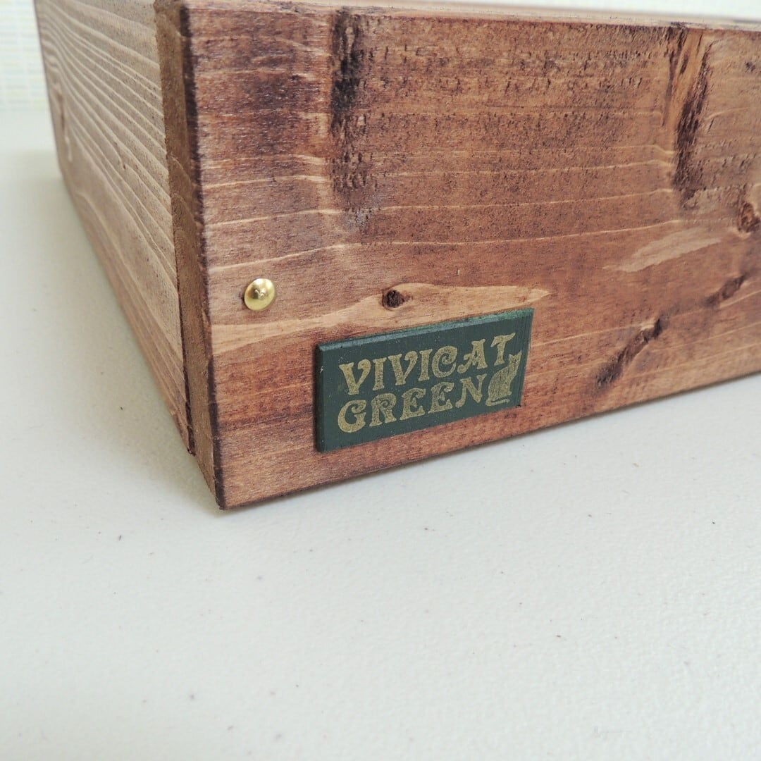 6U 168HP Flat Eurorack Wood Case VG-844 | Vivicat Green モジュラー