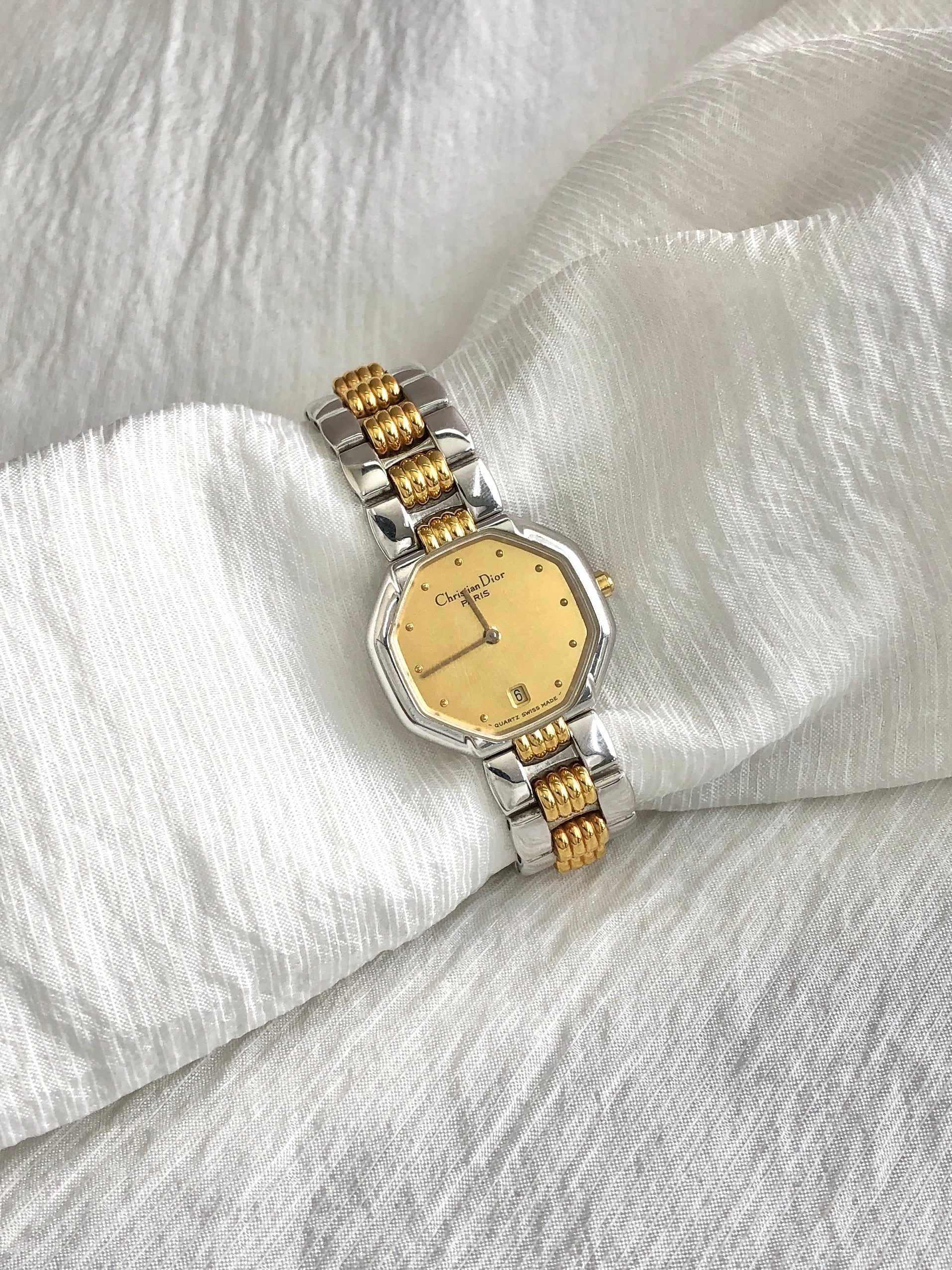 Christian Dior クリスチャン ディオール 腕時計 シルバー ゴールド