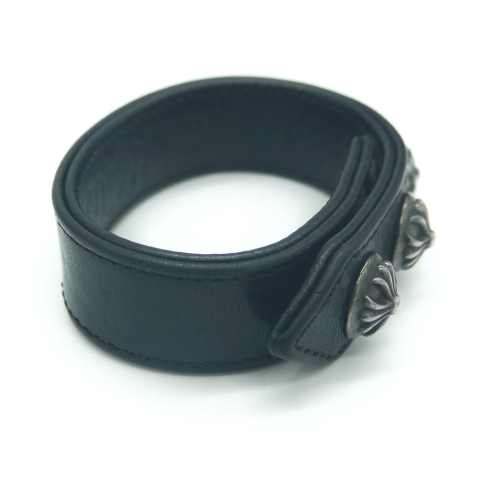 CHROME HEARTS クロムハーツ クロスボール 3ボタン 2スナップ レザー