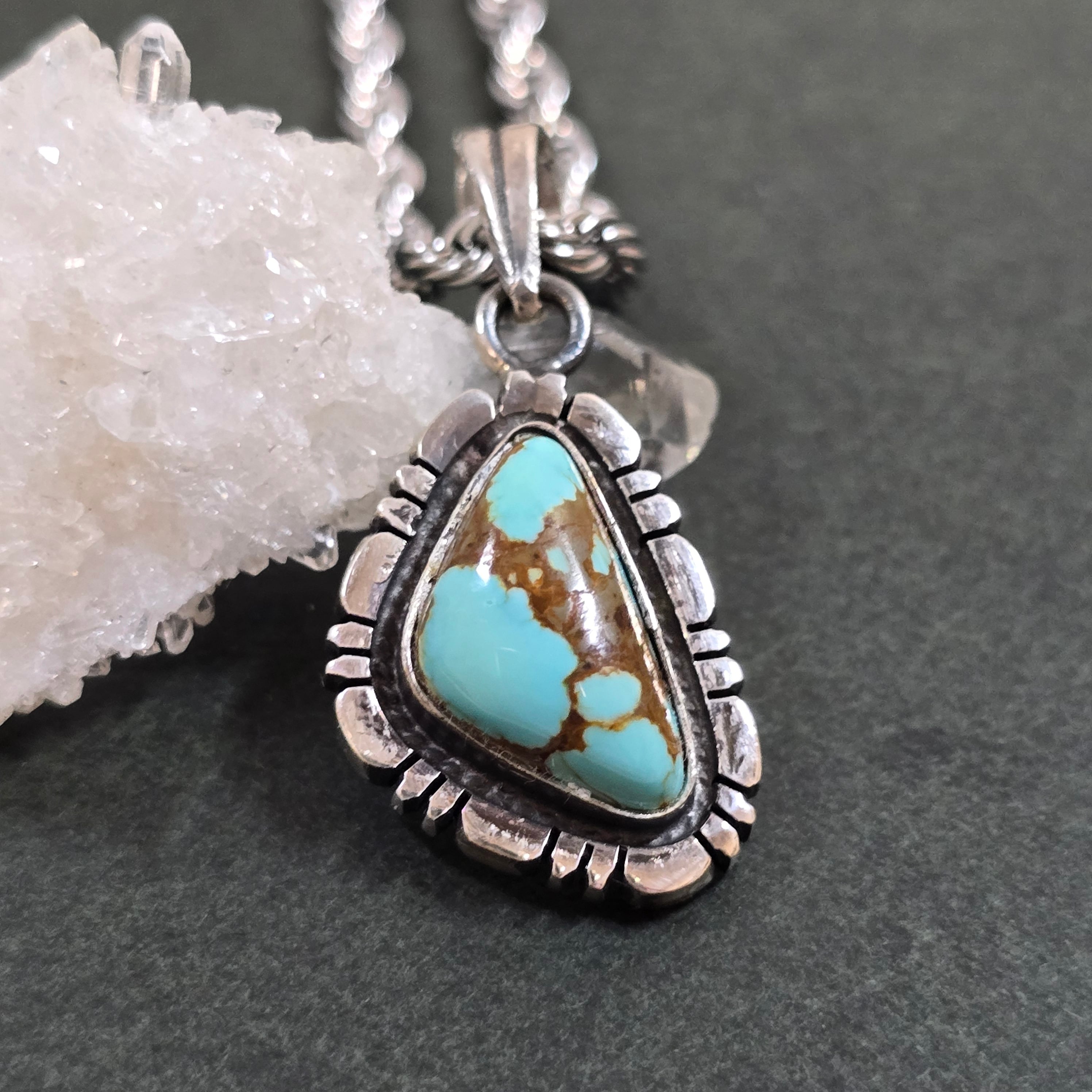 No.8 ターコイズ ペンダント ナンバーエイト ターコイズ ネックレス