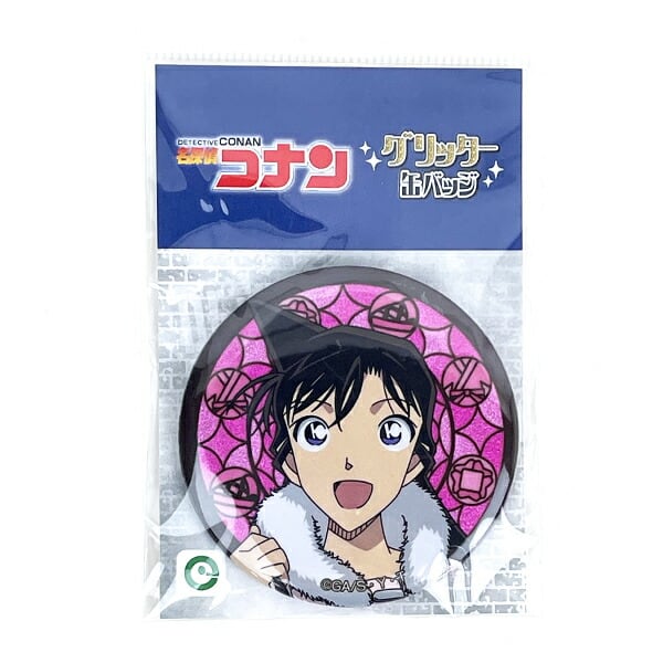 名探偵コナン 毛利蘭 グリッター缶バッジ vol.2 日本製 | キャラクター