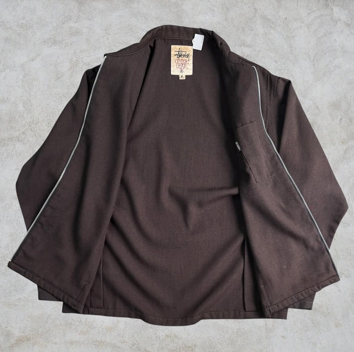 90's old stussy Design Jacket “白タグ” “stussy outer gear”【高円寺