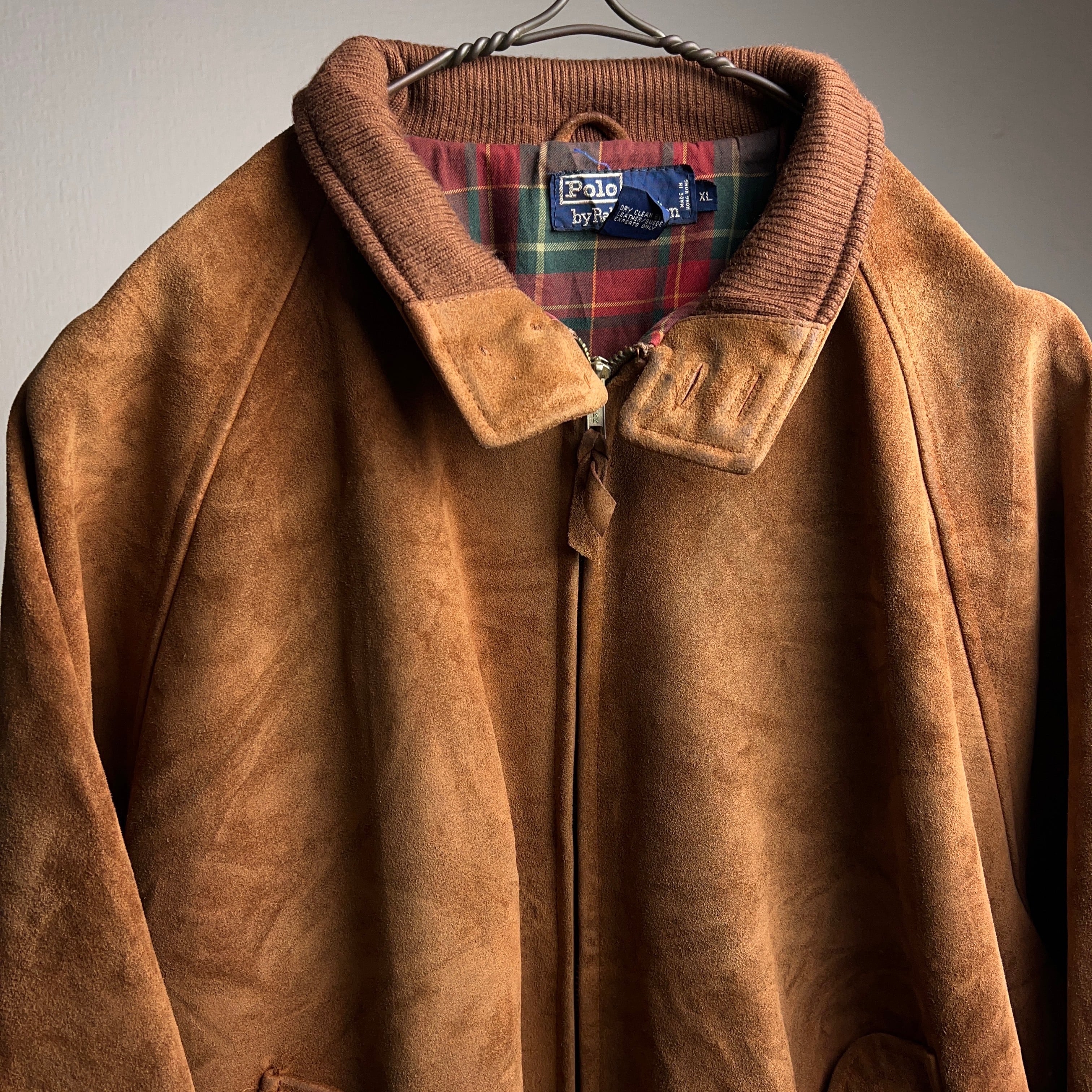 90's “Polo by Ralph Lauren” Suede Leather G9 Jacket SIZE XL 90年代