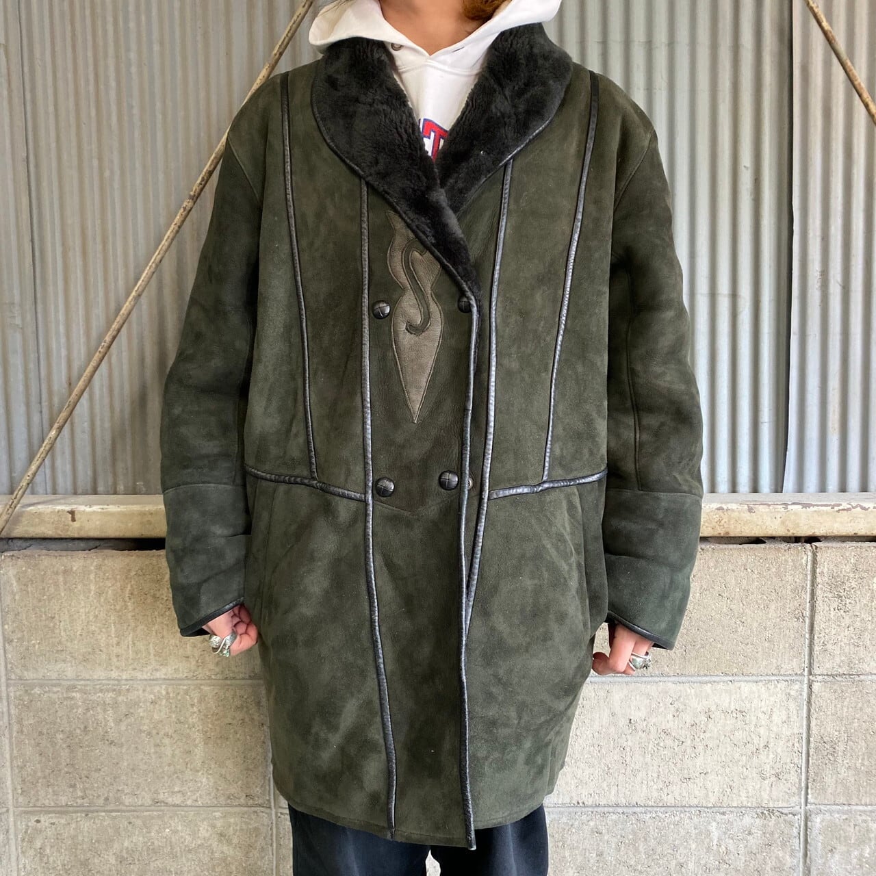 リアルムートンコート レディース企画 メンズL相当 レディースXL相当