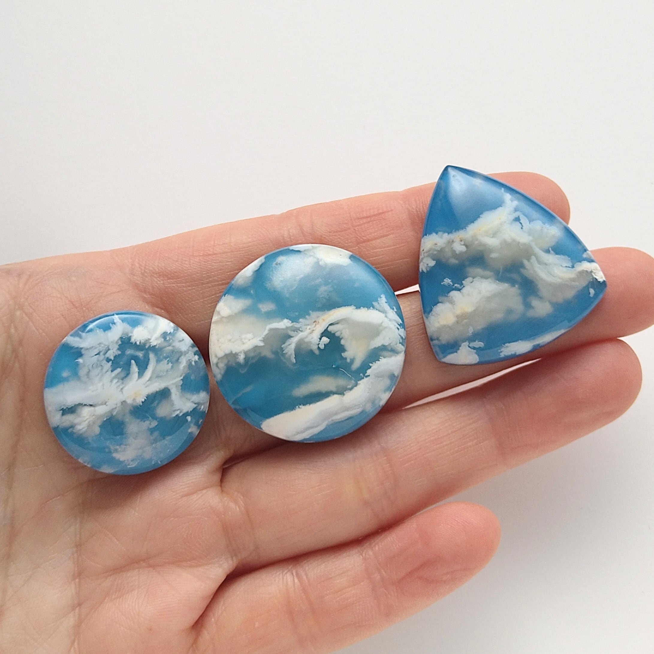 プルームアゲート ダブレット [09] | mit Stein