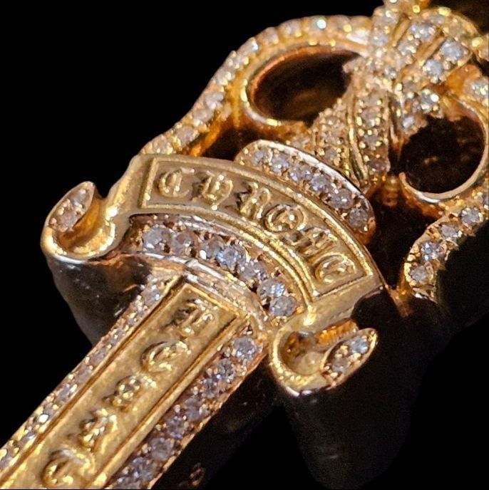 CHROME HEARTS クロムハーツ ダブルダガー ペンダントトップ 22K