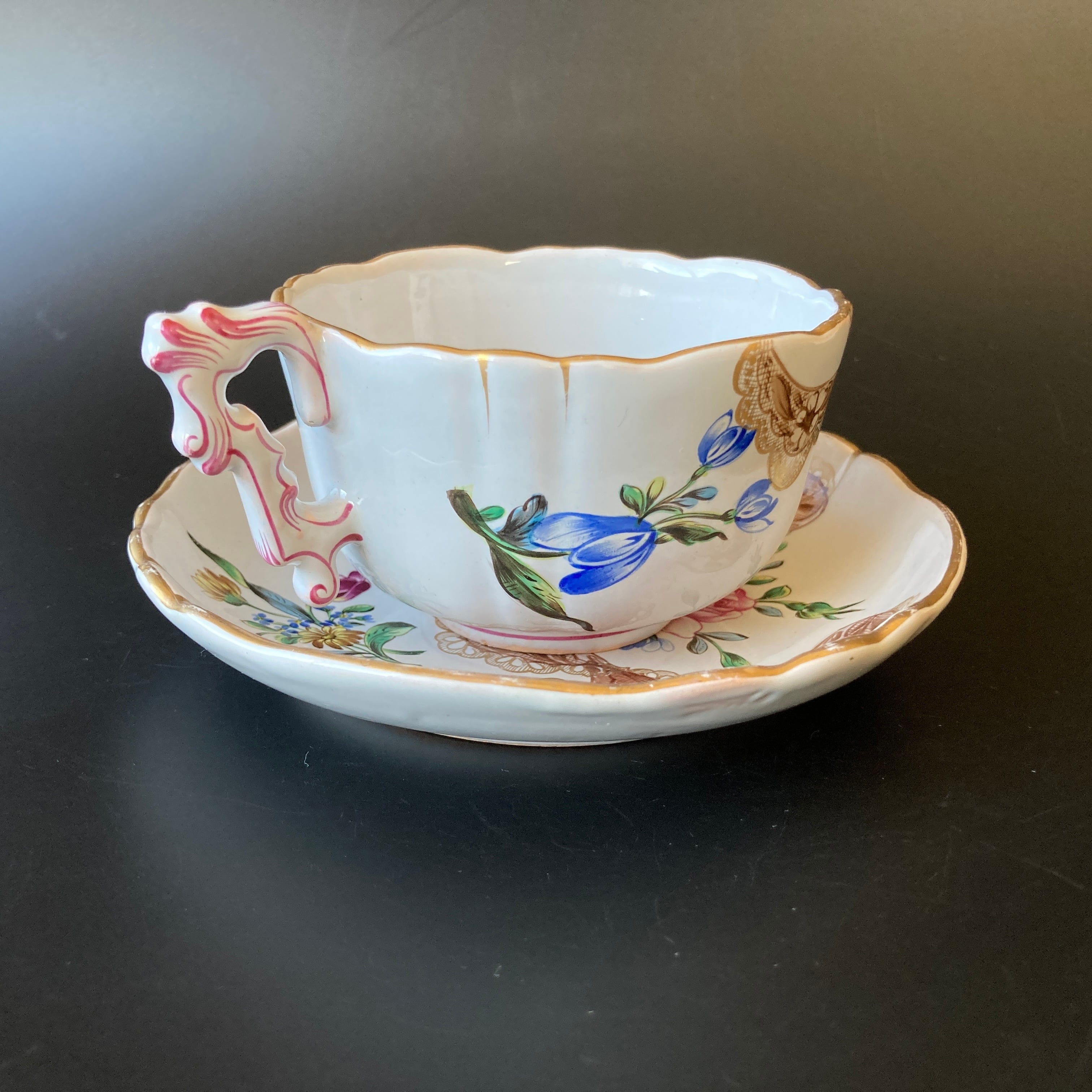 エミール・ガレ 初期作品 軟質施釉陶器 磁器 ファイアンス焼 カップ