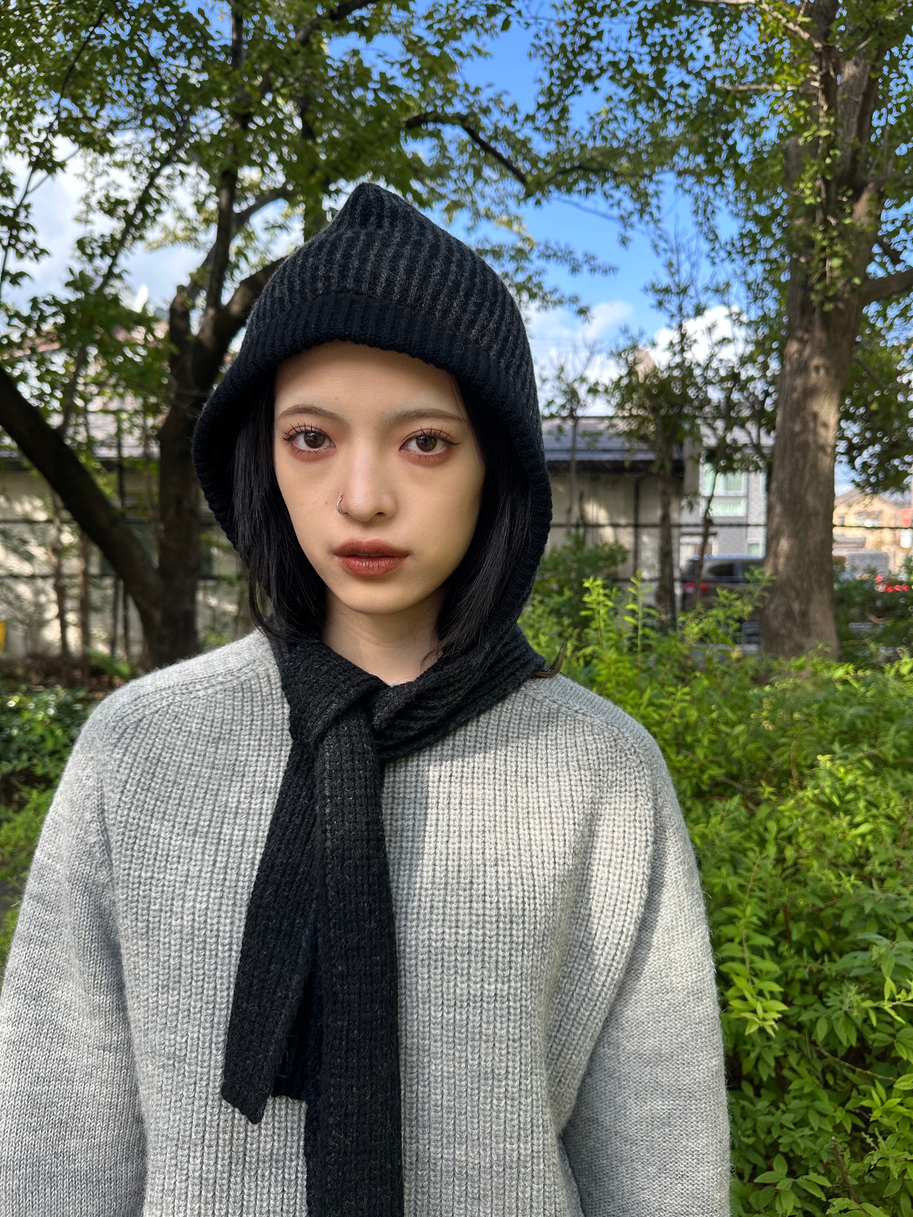品切れ間近】フード付きネックウォーマー「Editorsフーディ