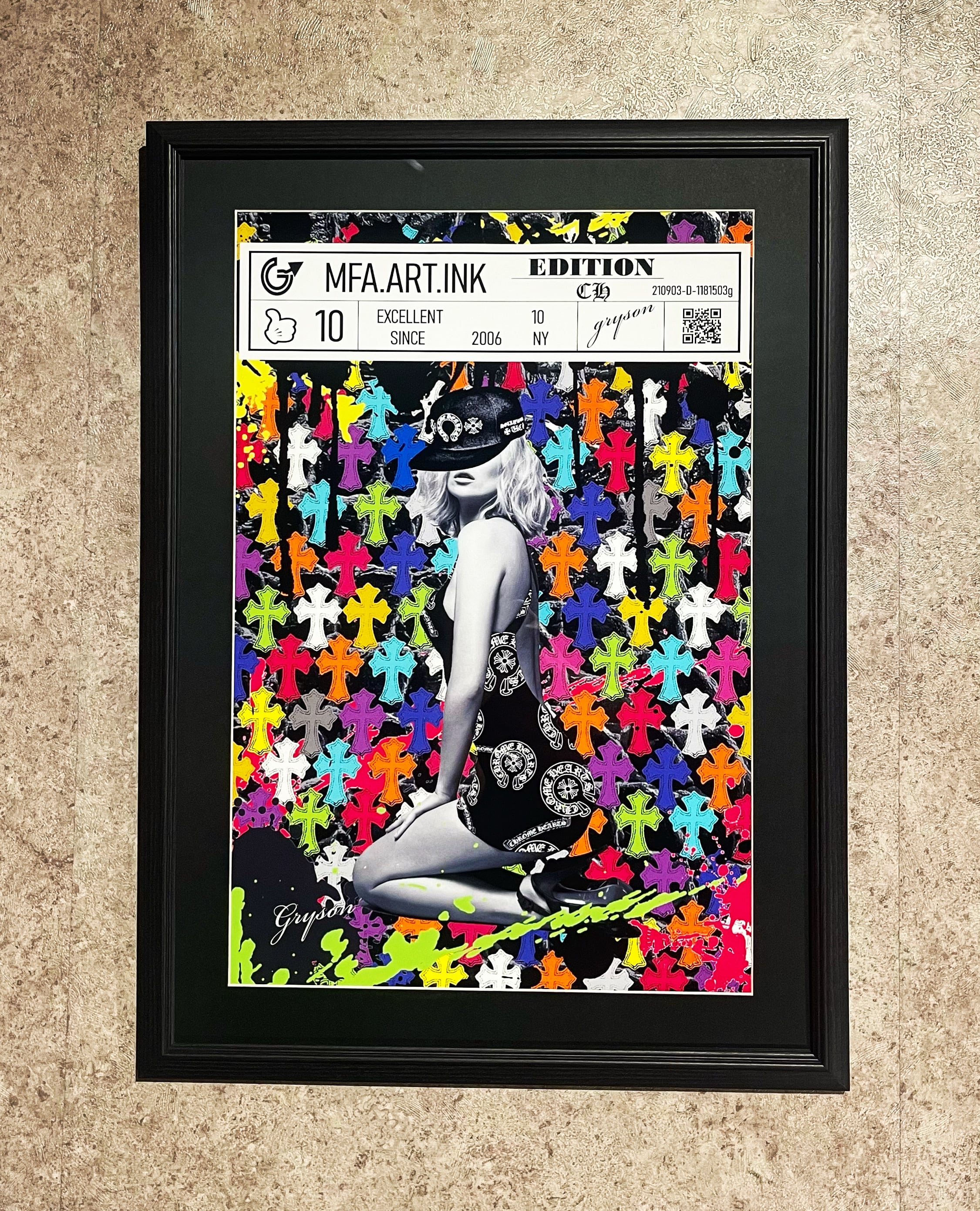 Grysonアート2.5Lケイトモスクロムハーツパロディオマージュアート | MFA