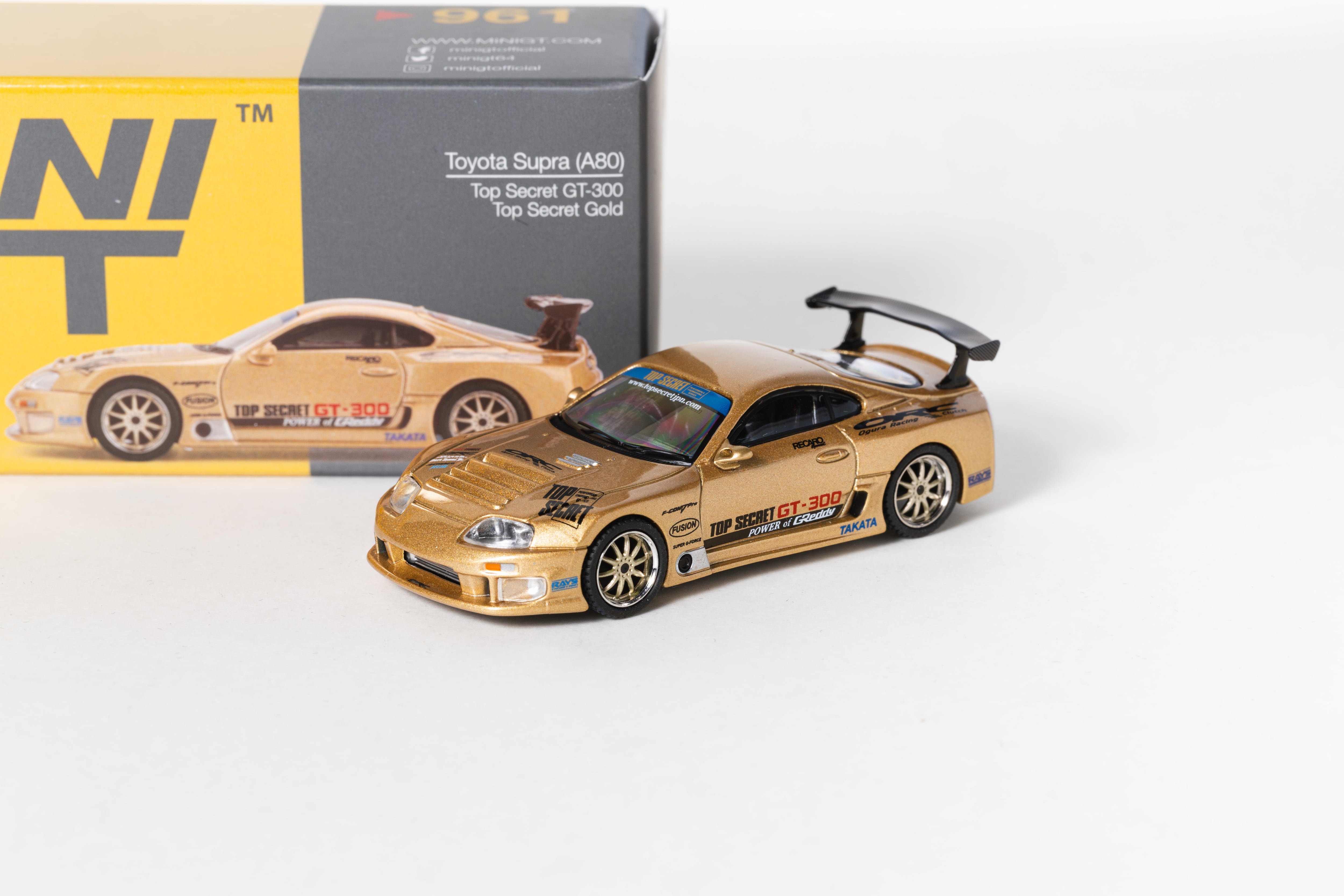 MINI GT 1/64 (ダイキャスト製) Toyota スープラ (A80) GT-300 Top