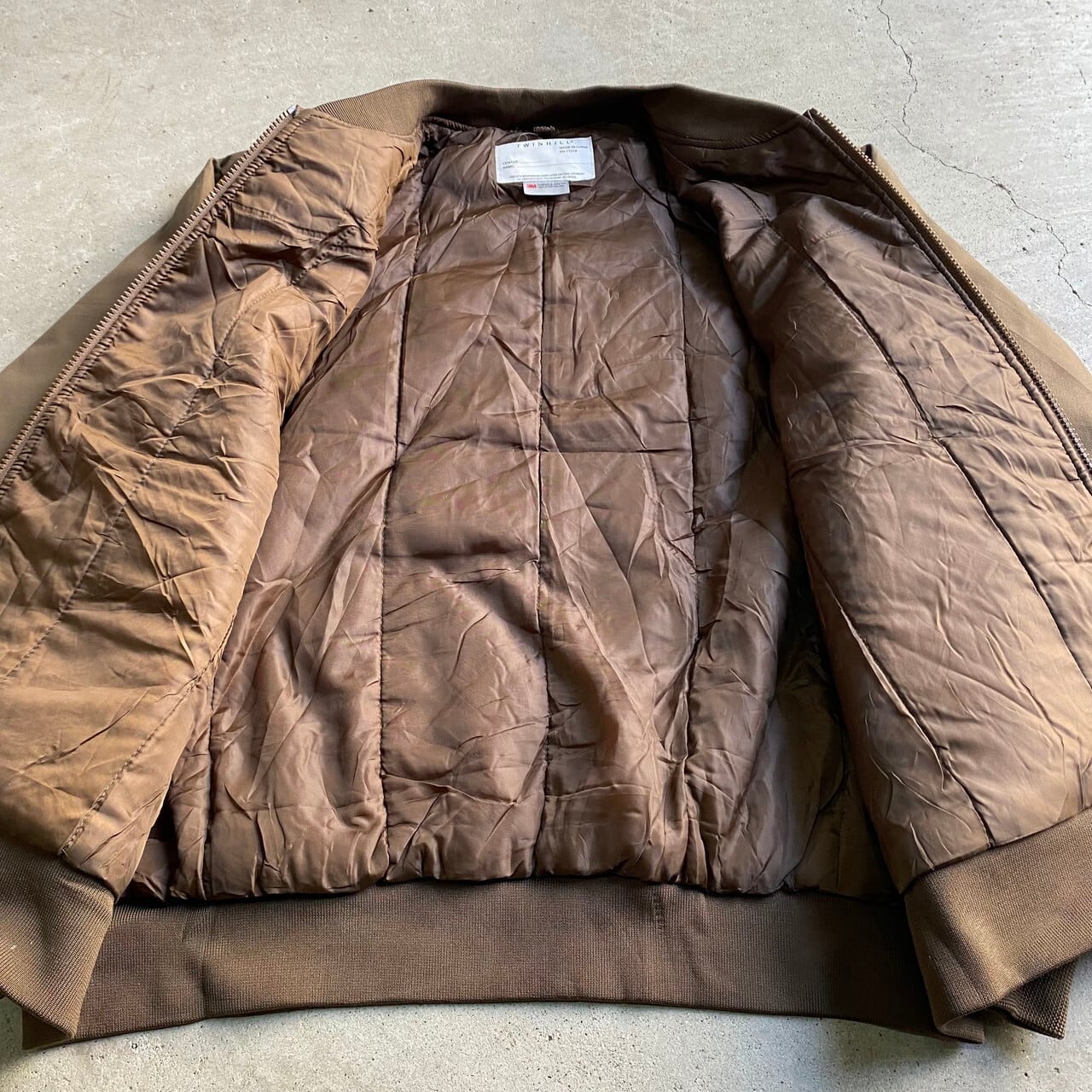 ビッグサイズ ups 企業ロゴ リフレクター 袖ライン フルジップ ワーク