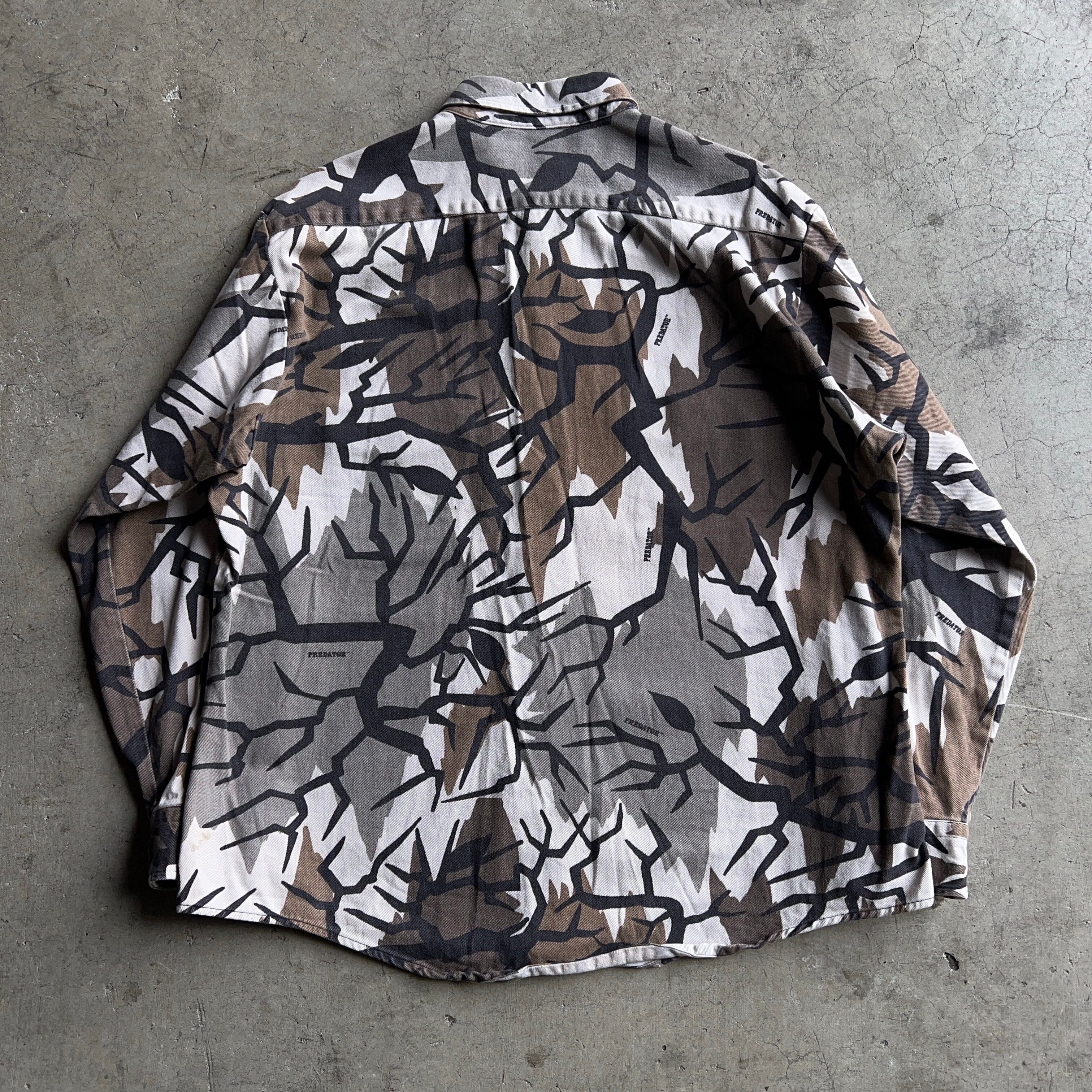 90's PREDATOR CAMO L/S Shirt 80年代 90年代 プレデターカモフラ