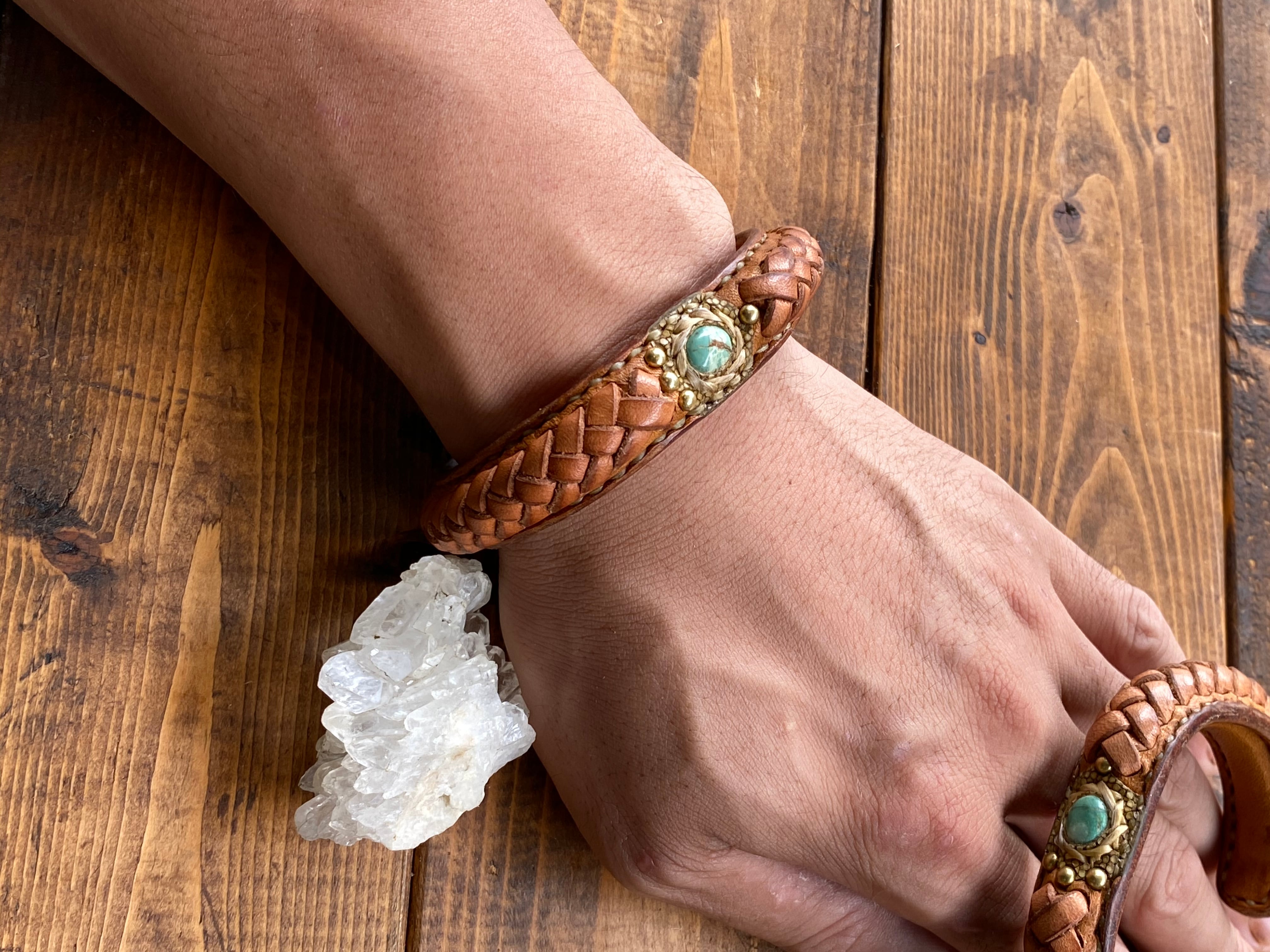 レザーバングル 受注制作品 | Leather Craft Chaos13