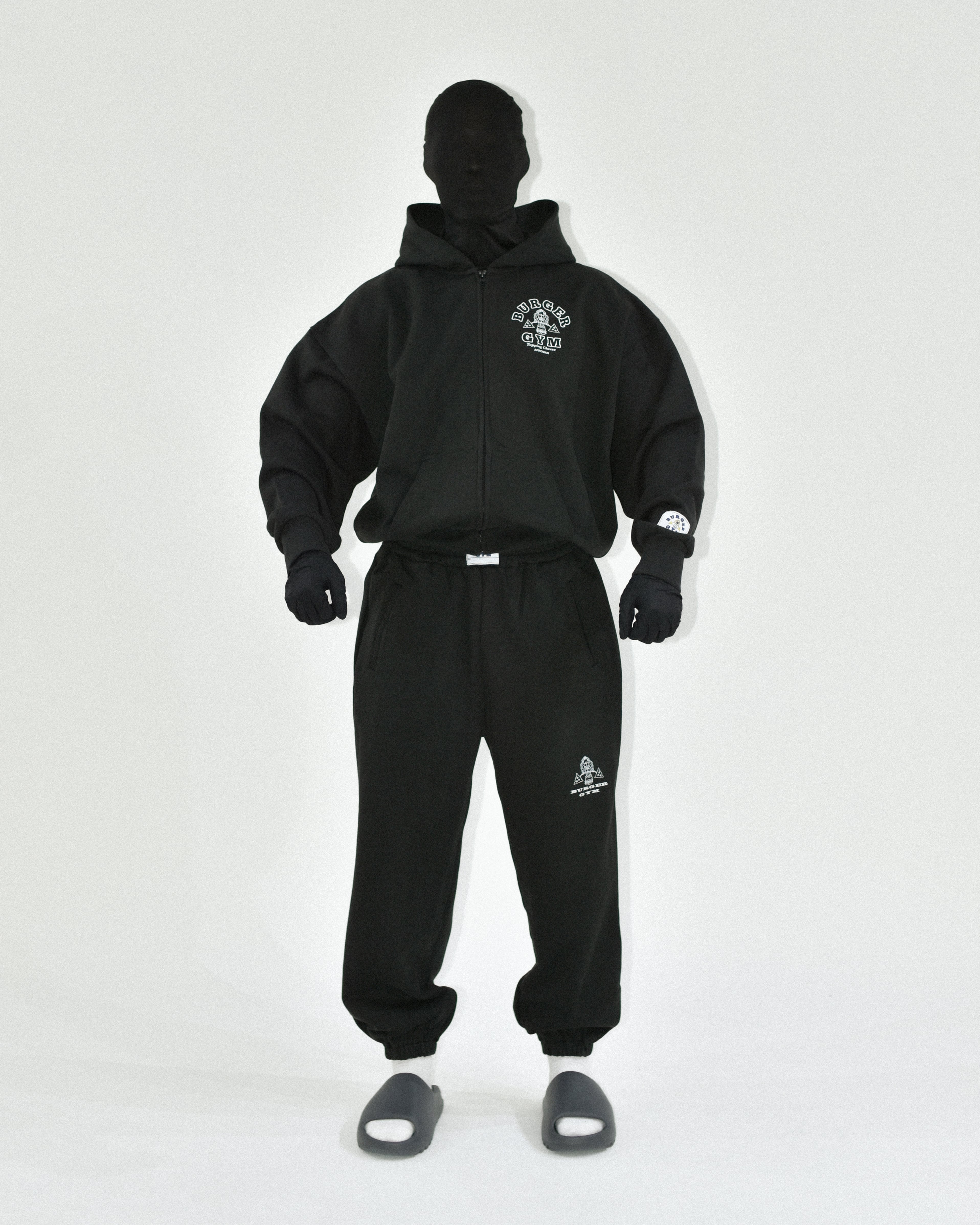 バーガージムジップパーカー ブラック | JACKPOT MARKET