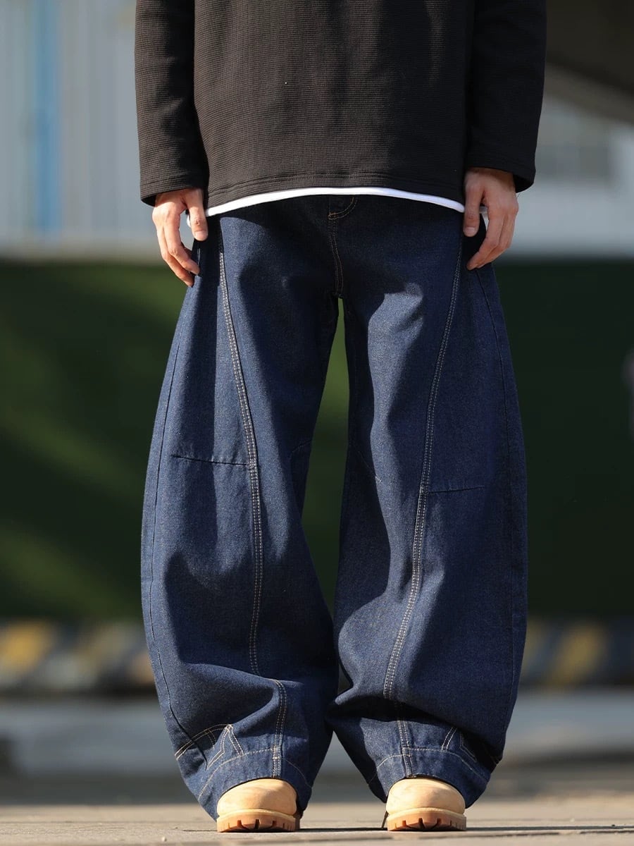 ワイドレッグバルーンデニムパンツ / Wide Leg Balloon Denim Pants