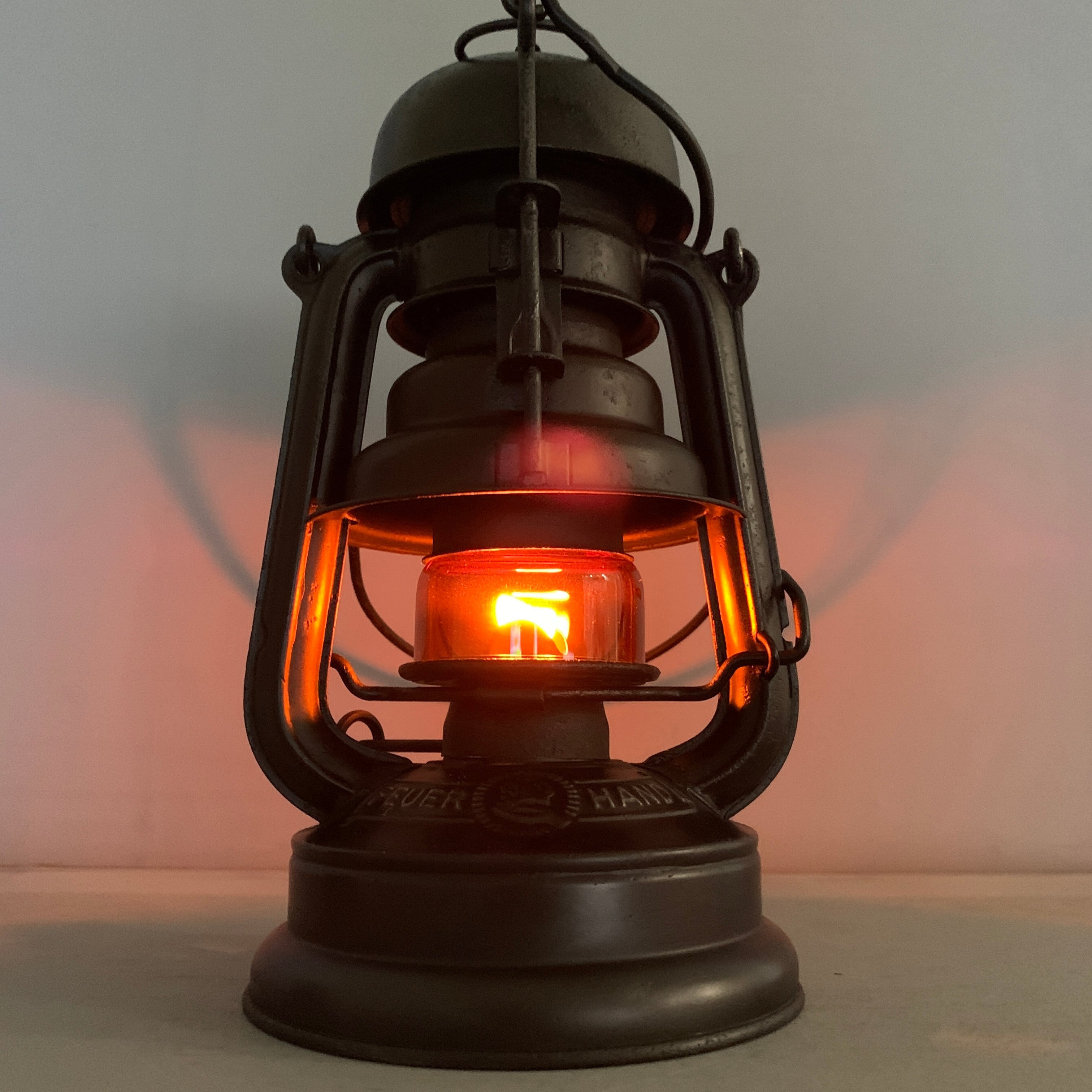 feuerhand 176 lu ビンテージ アンバー グローブ | Oldman's lantern