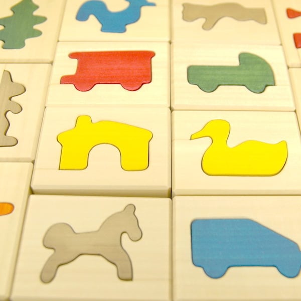 デコア はめ絵（大） DECOR 立体パズル 1歳半〜 | 木のおもちゃ積み木の森