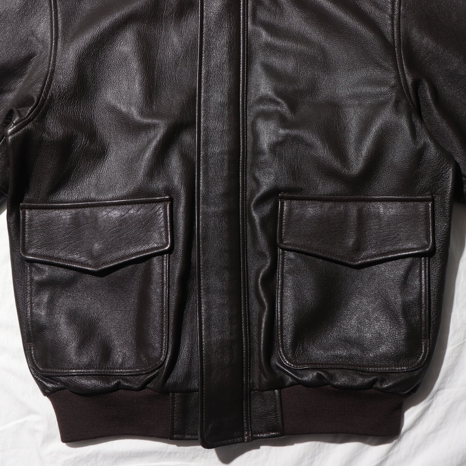 Mint L USA L.L.Bean A-2 山羊革 レザージャケット エルエルビーン