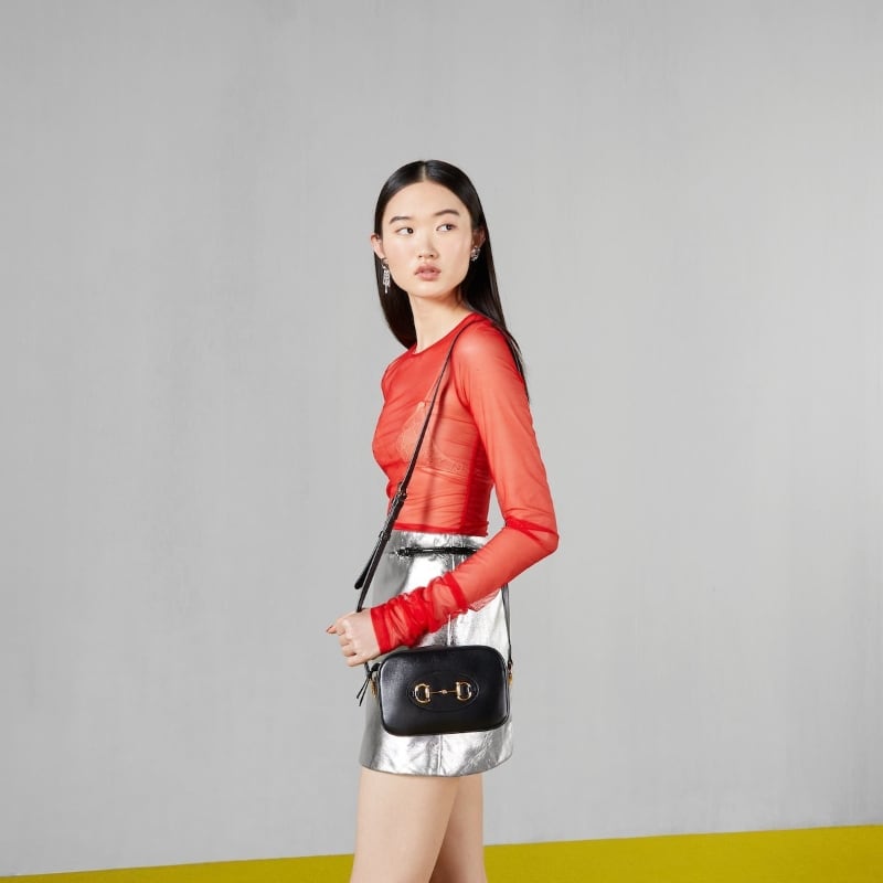 GUCCI グッチ ホースビット 1955 スモール ショルダーバッグ ブラック