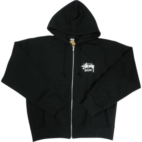 Size【L】 STUSSY ステューシー 25SS STOCK LONDON ZIP HOOD BLACK