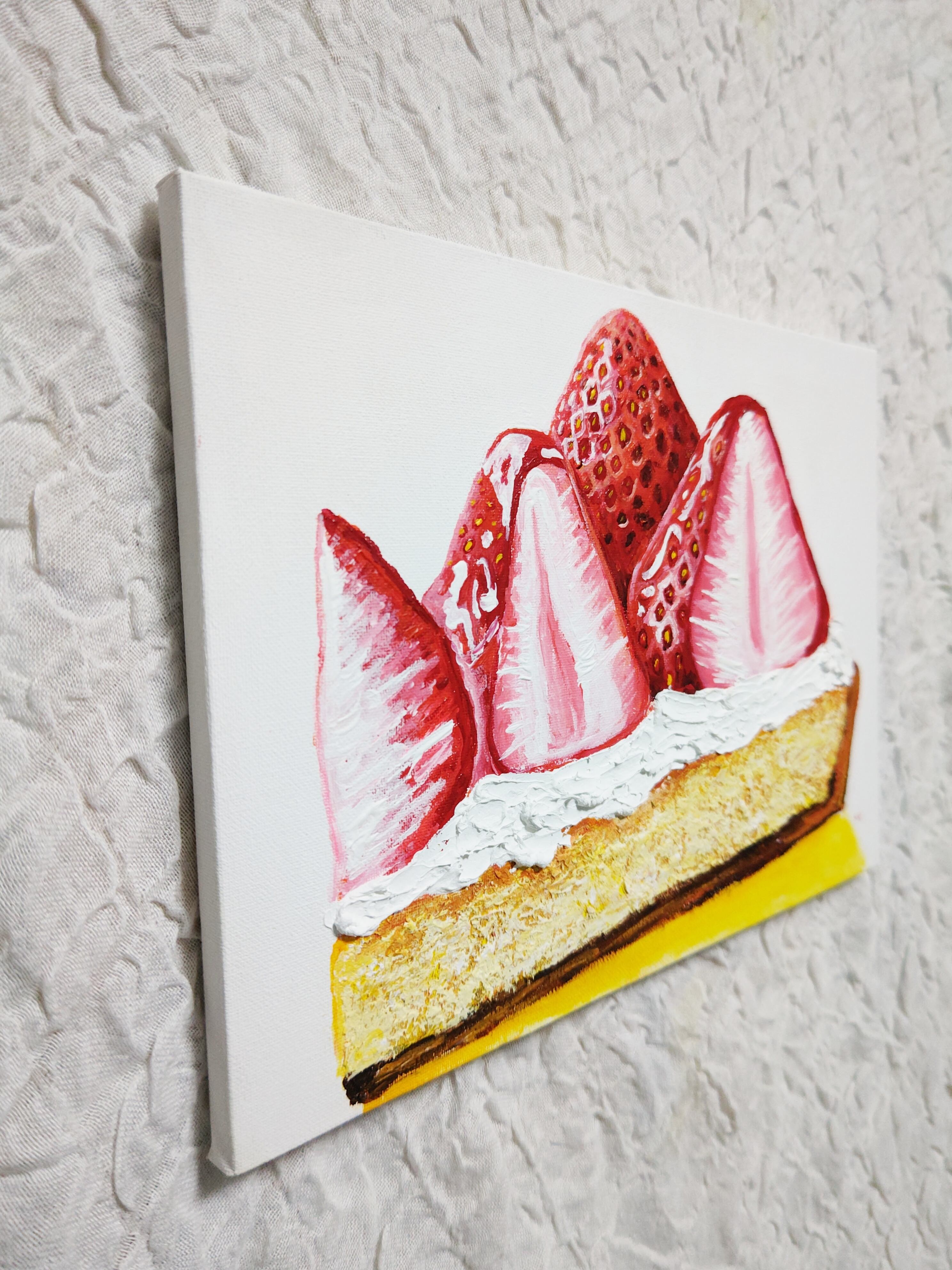 油絵 絵画 【いちごのタルト】 | HIROSHI1990