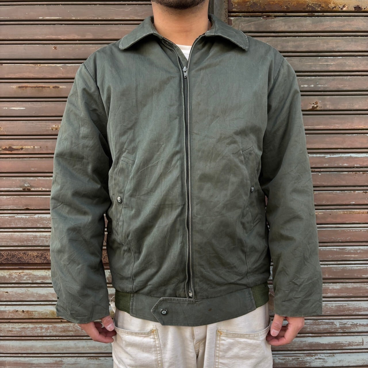 90s フランス軍 空軍 実物 パイロットジャケット B-15 96L フライト