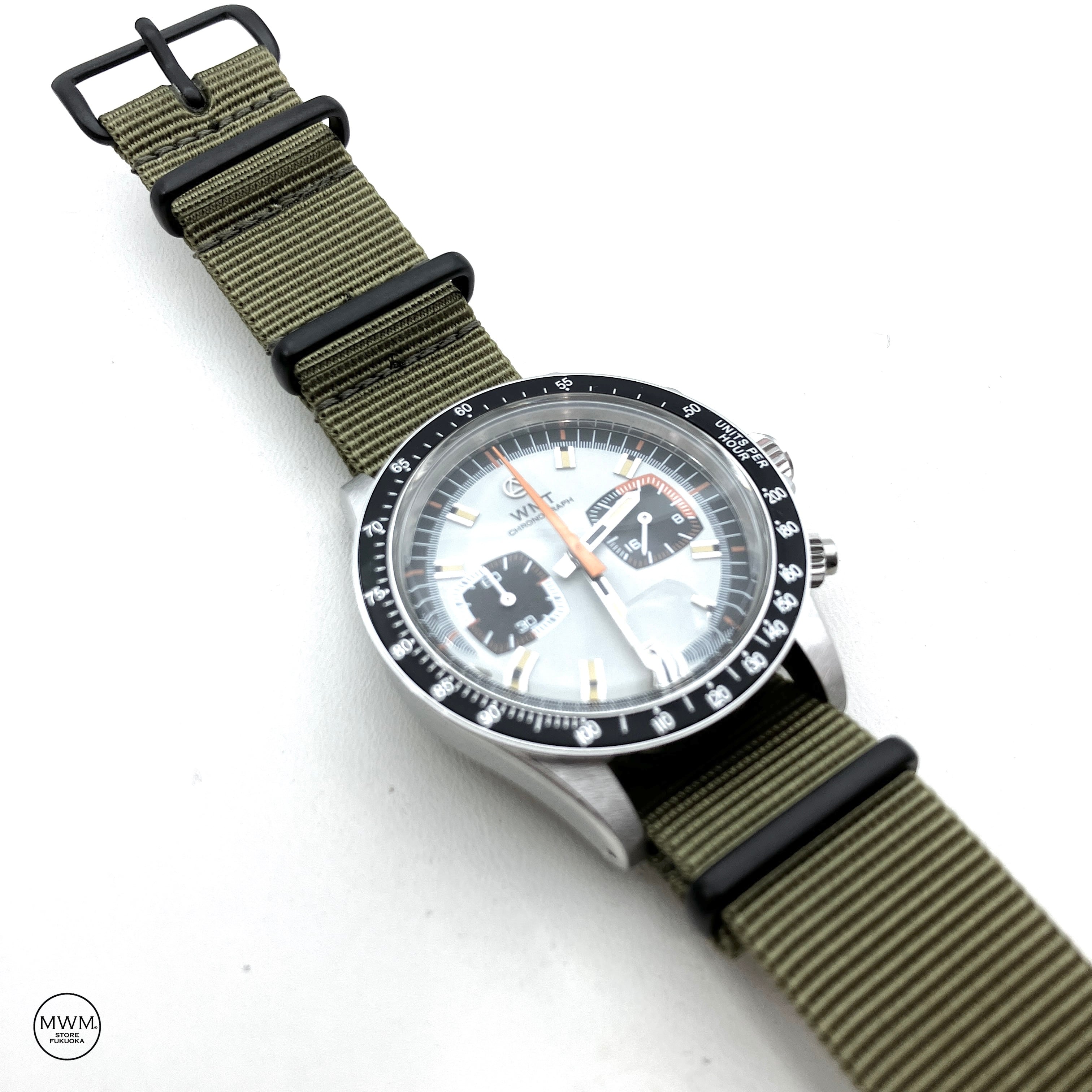 PVDプレミアムNATOストラップ オリーブ・グリーン18/20mm 腕時計ベルト