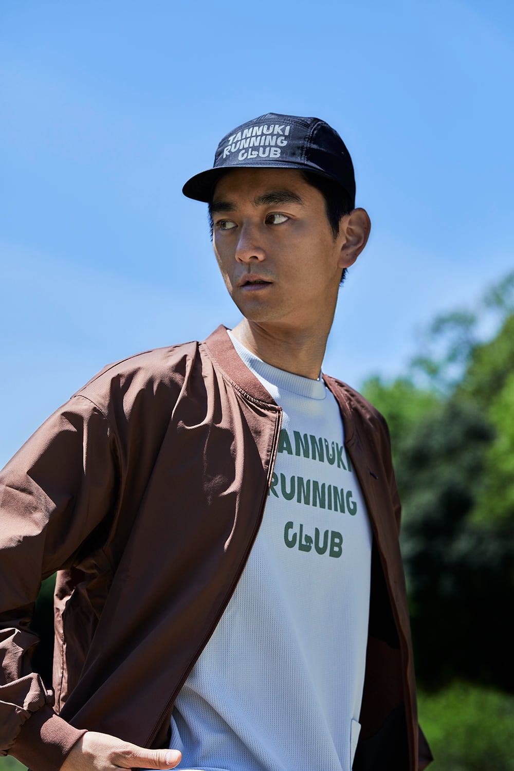 Sato Wind Blouson: Color Cappuccino | TANNUKI Running Wear Shop
