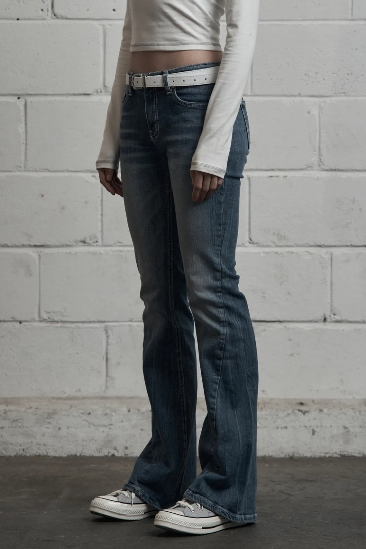 ☆IVE リズ 着用！！【SYNERJYN】WRINKLE CAT WASHING DENIM PANTS