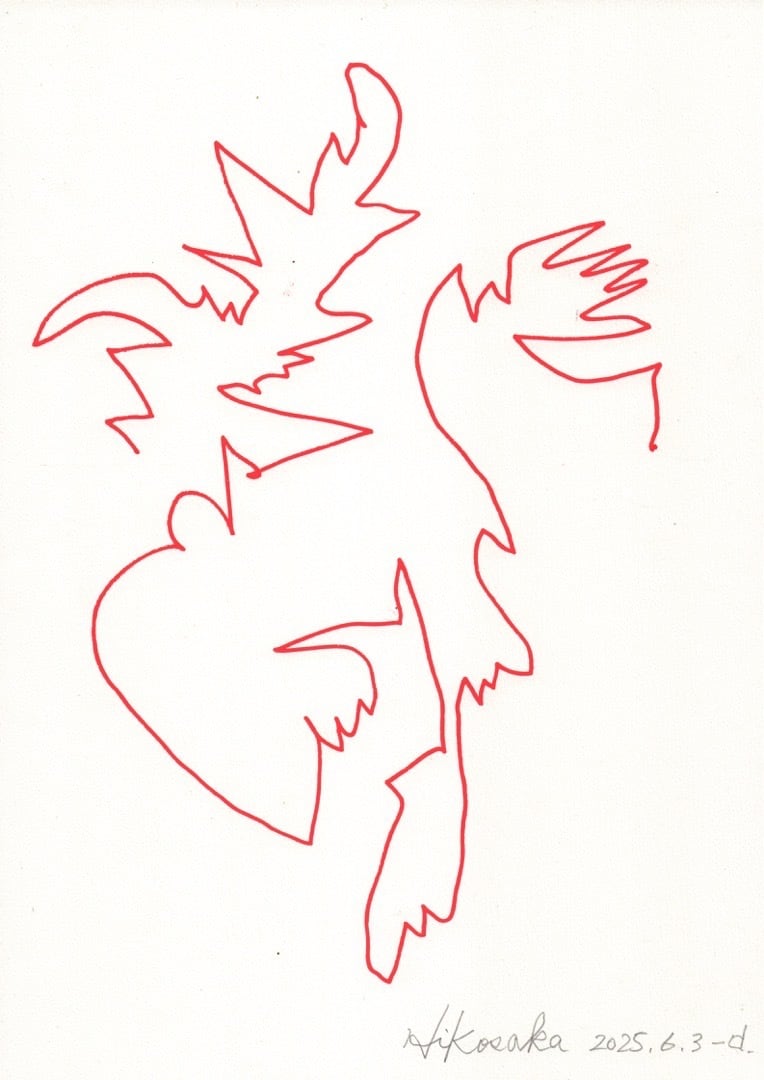 彦坂尚嘉『20250603d)』Naoyoshi Hikosaka | 気体分子ギャラリー