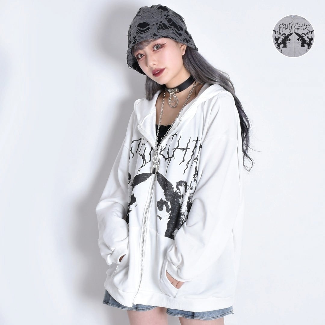 2/4 完売→再入荷！】ANGEL ZIPパーカー | VOLCAN&APHRODITE