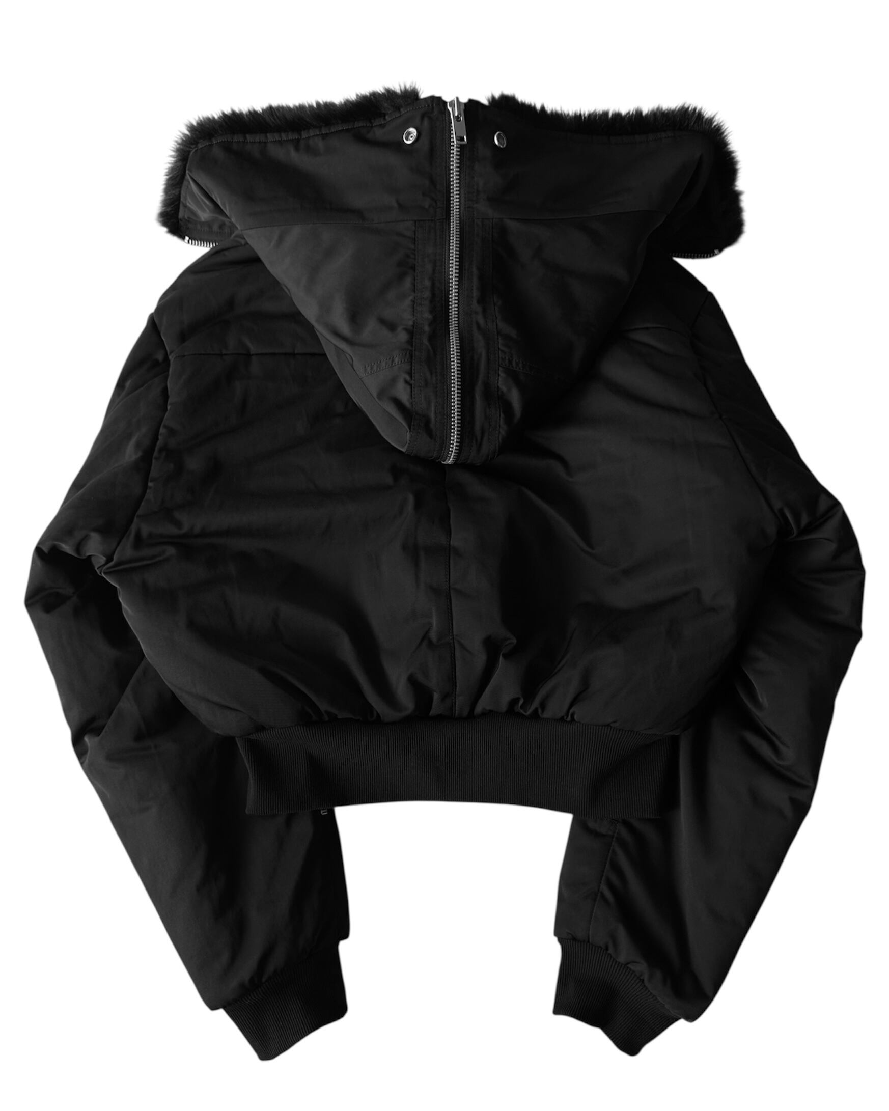 CROPPED FUR BOMBER JACKET | NO MASS PROD.
