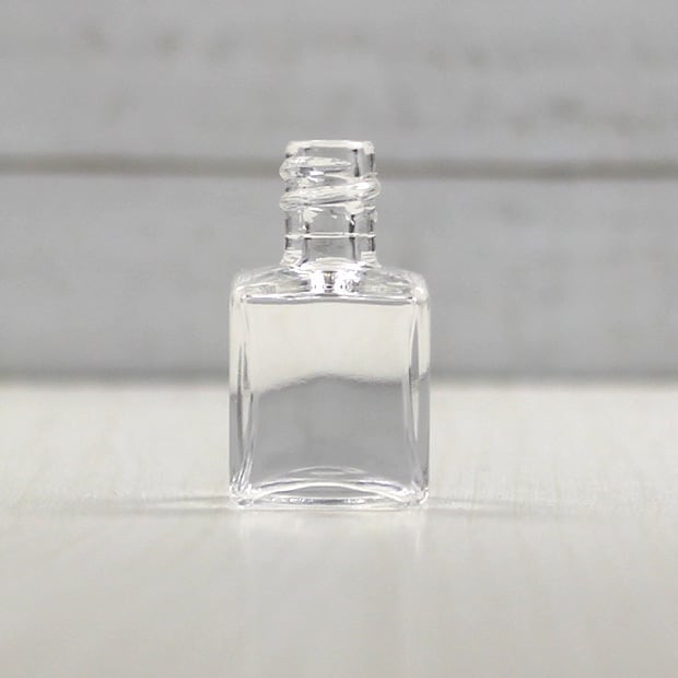 ミニ香水瓶 キューブ透明 10個セット | 容器王国フルオル