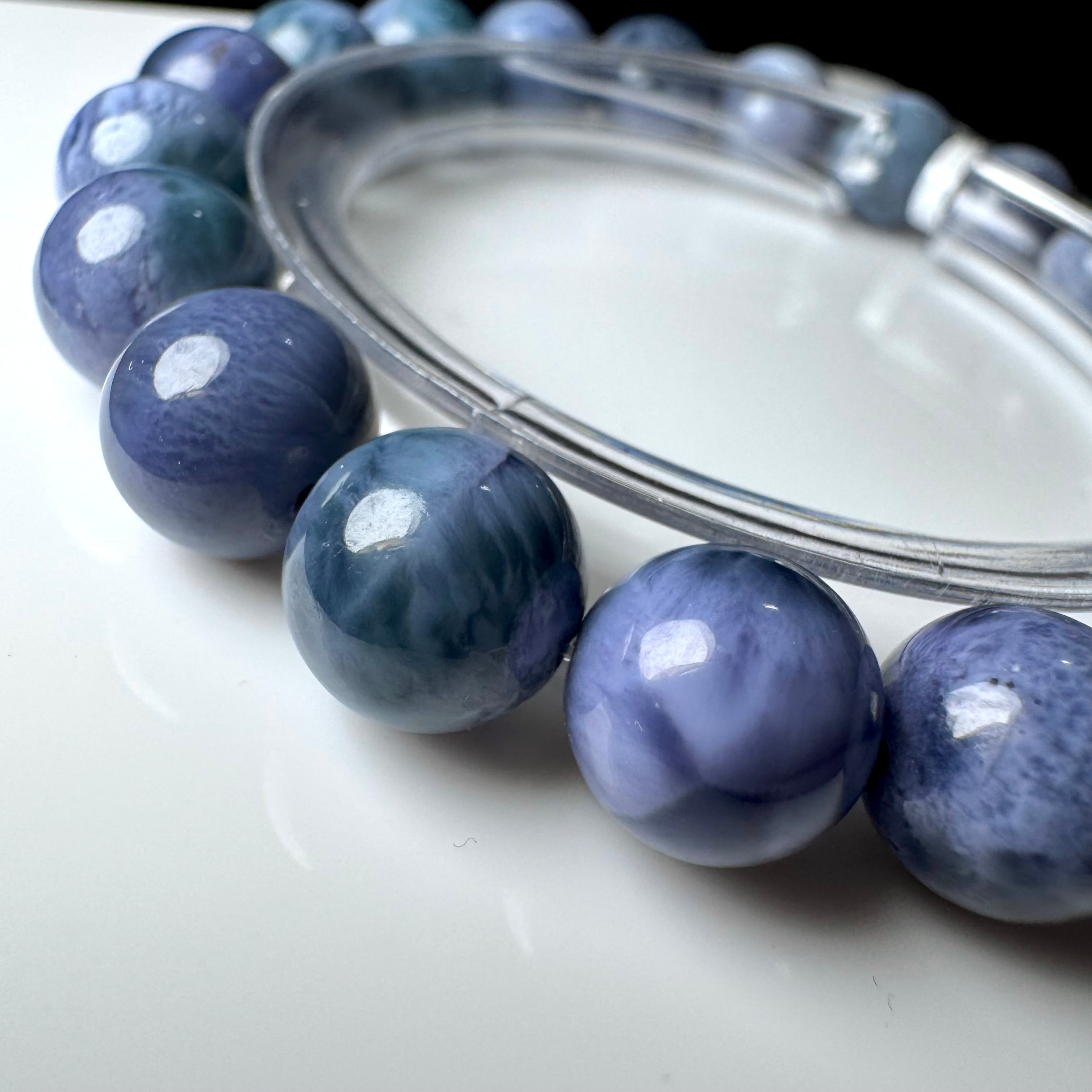 研磨品 十勝石玲瓏 複合色レインボーオブシディアン 【公式通販】