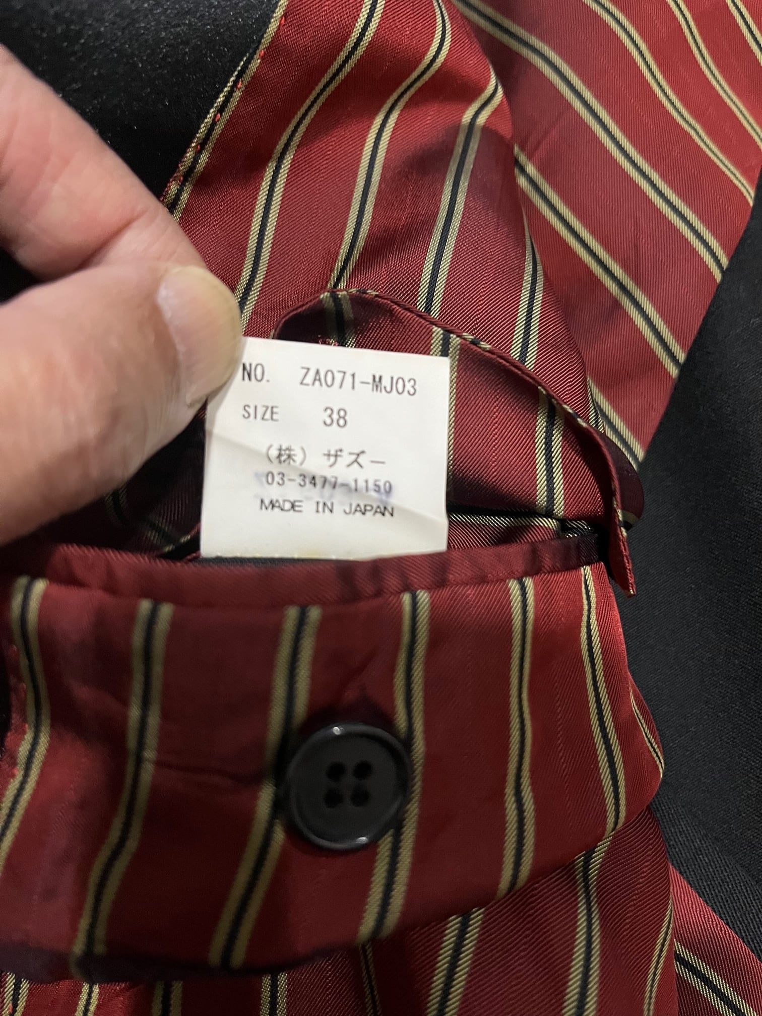 REATS TAILOR ZAZOUS Dinner Jacket Black 38size 2000's Vintage