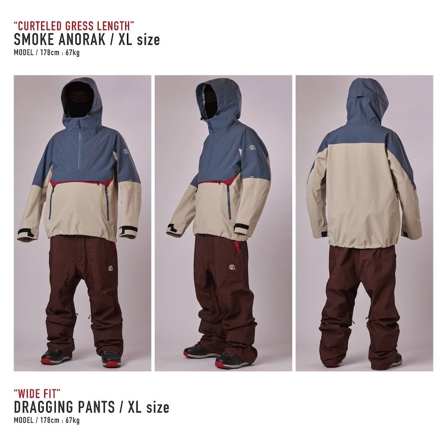 unfudge snow wear 『 SMOKE ANORAK 』 24-25 スノーボード ウェア