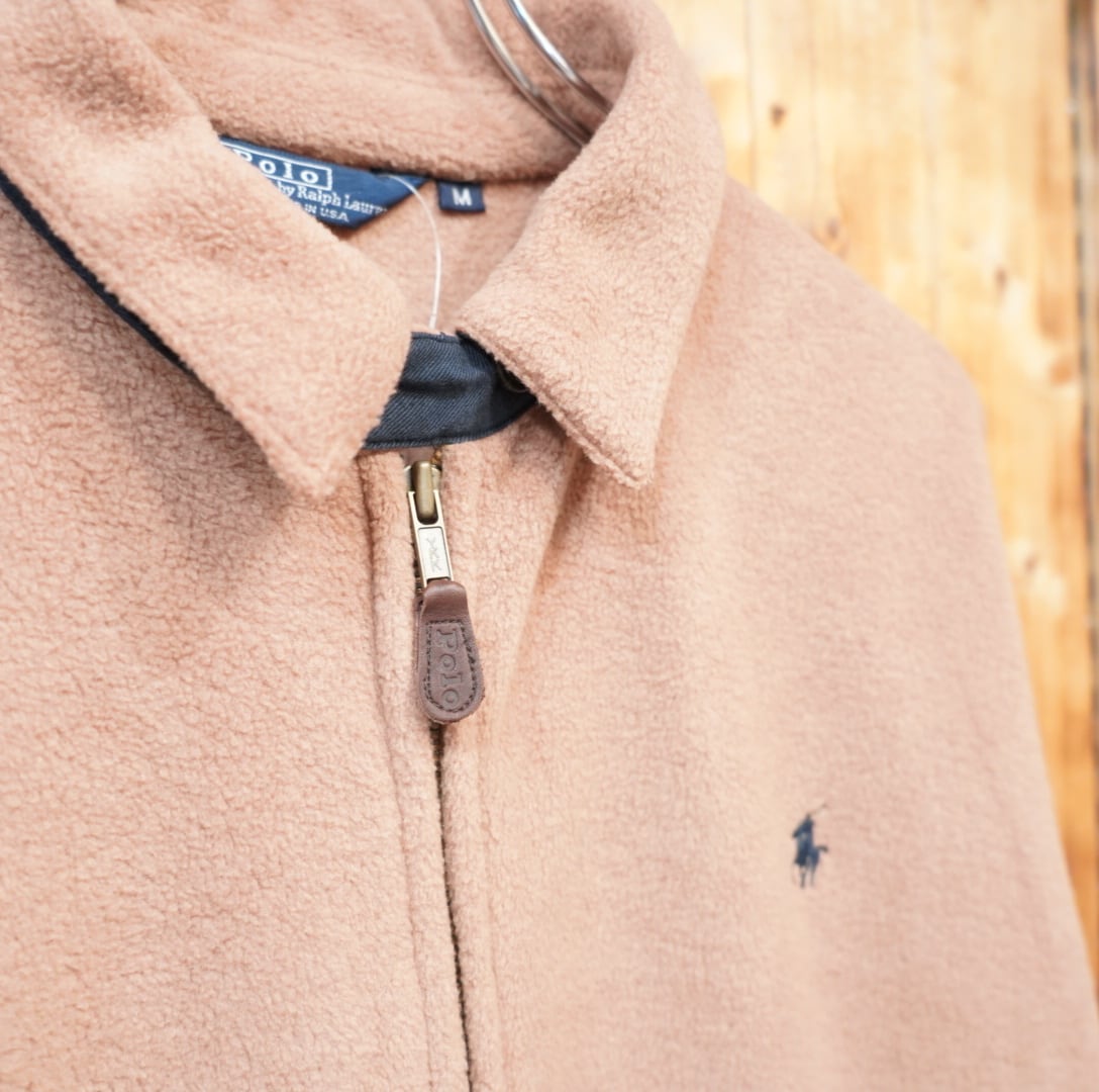 80s90s ralphlauren usa製 フリース ドリズラージャケット M/ラルフ