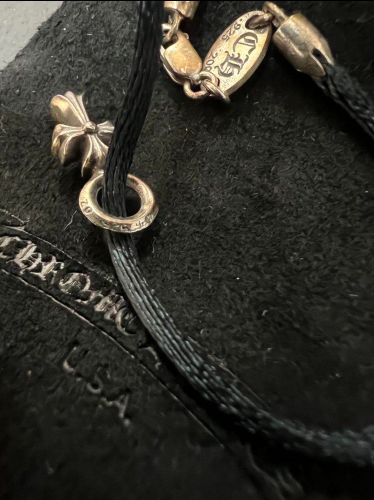 CHROME HEARTS クロムハーツ KZ/ケーゼット CHクロススタック シルク