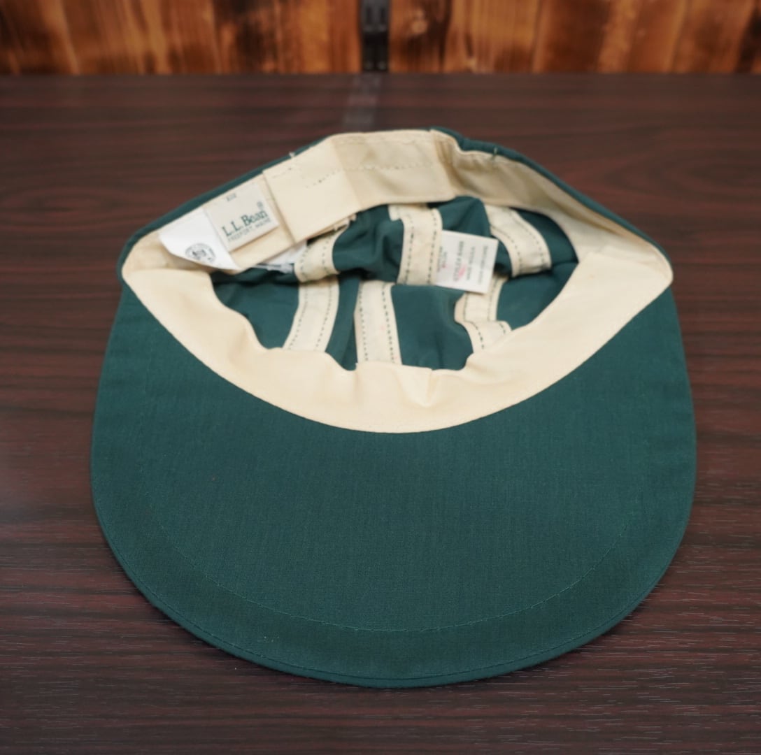 L.L.Bean ロングビル キャップ 緑 S/ヴィンテージ エルエルビーン