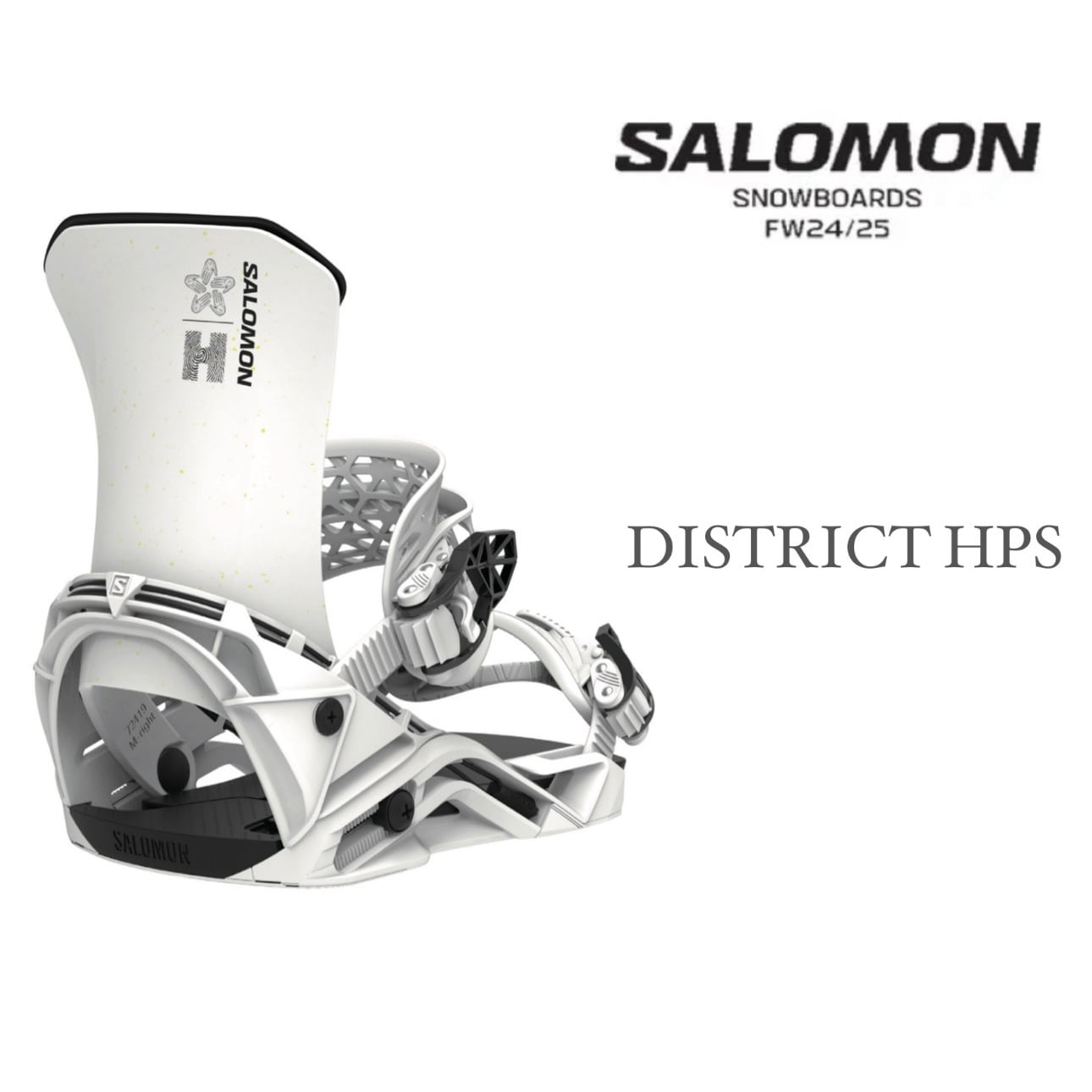 24-25モデル . SALOMON .『 DISTRICT HPS 』. White . PRO SERIES