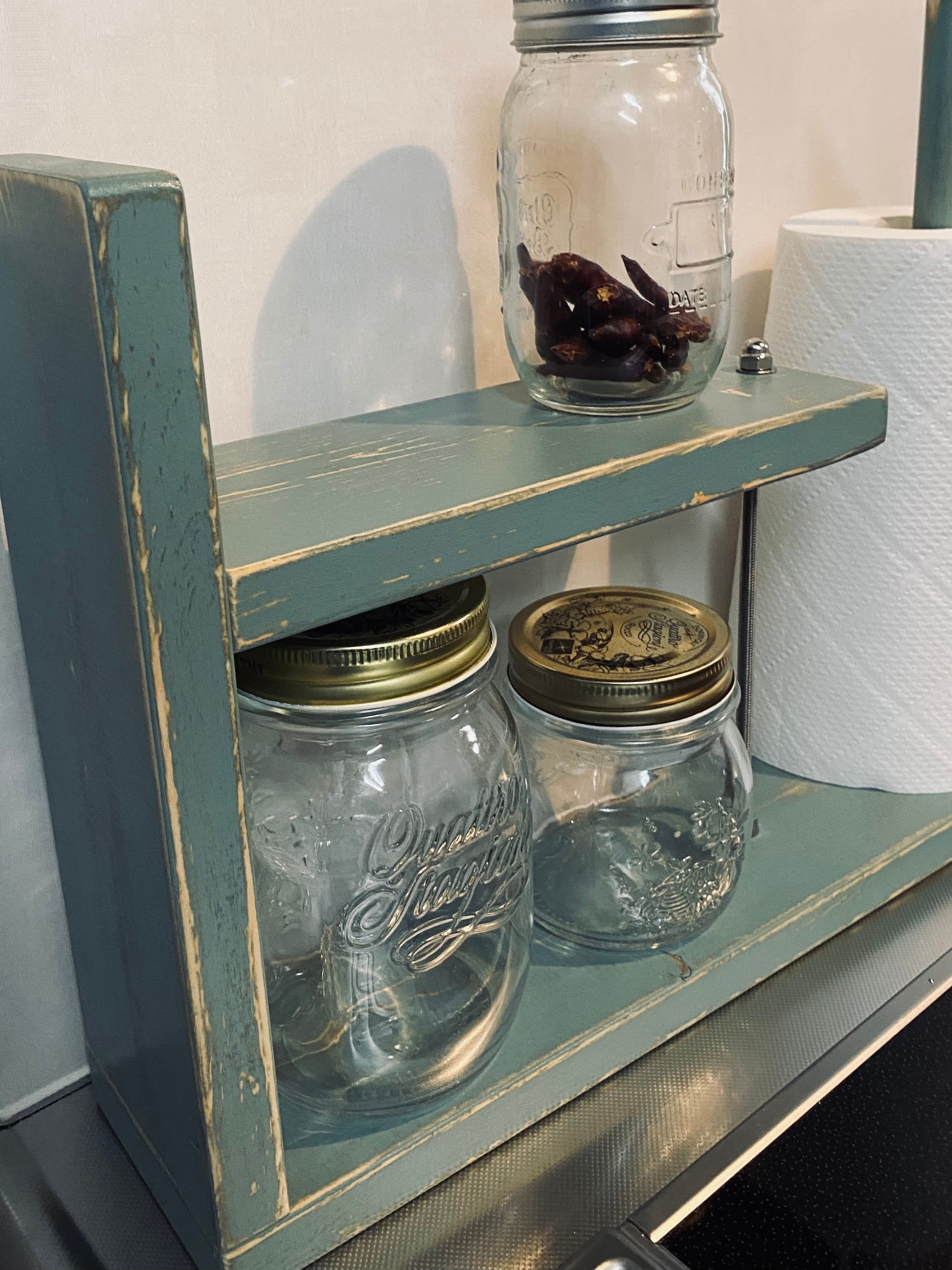 RETRO ✕ INDUSTRIAL スパイスラック キッチンラック 調味料棚 調味料