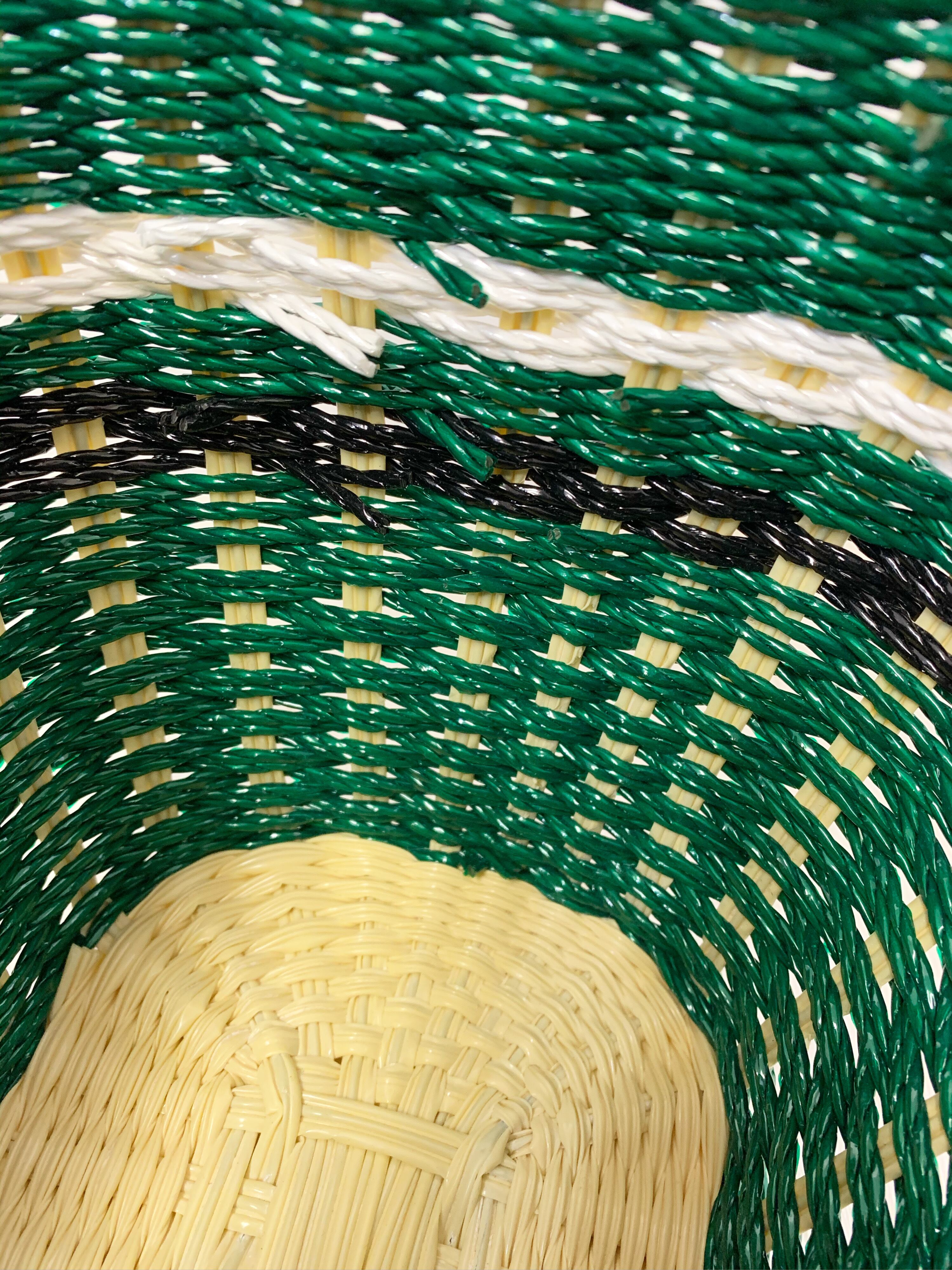 買い物かご チャーム 緑 | 買物篭専門店 シバヤマ