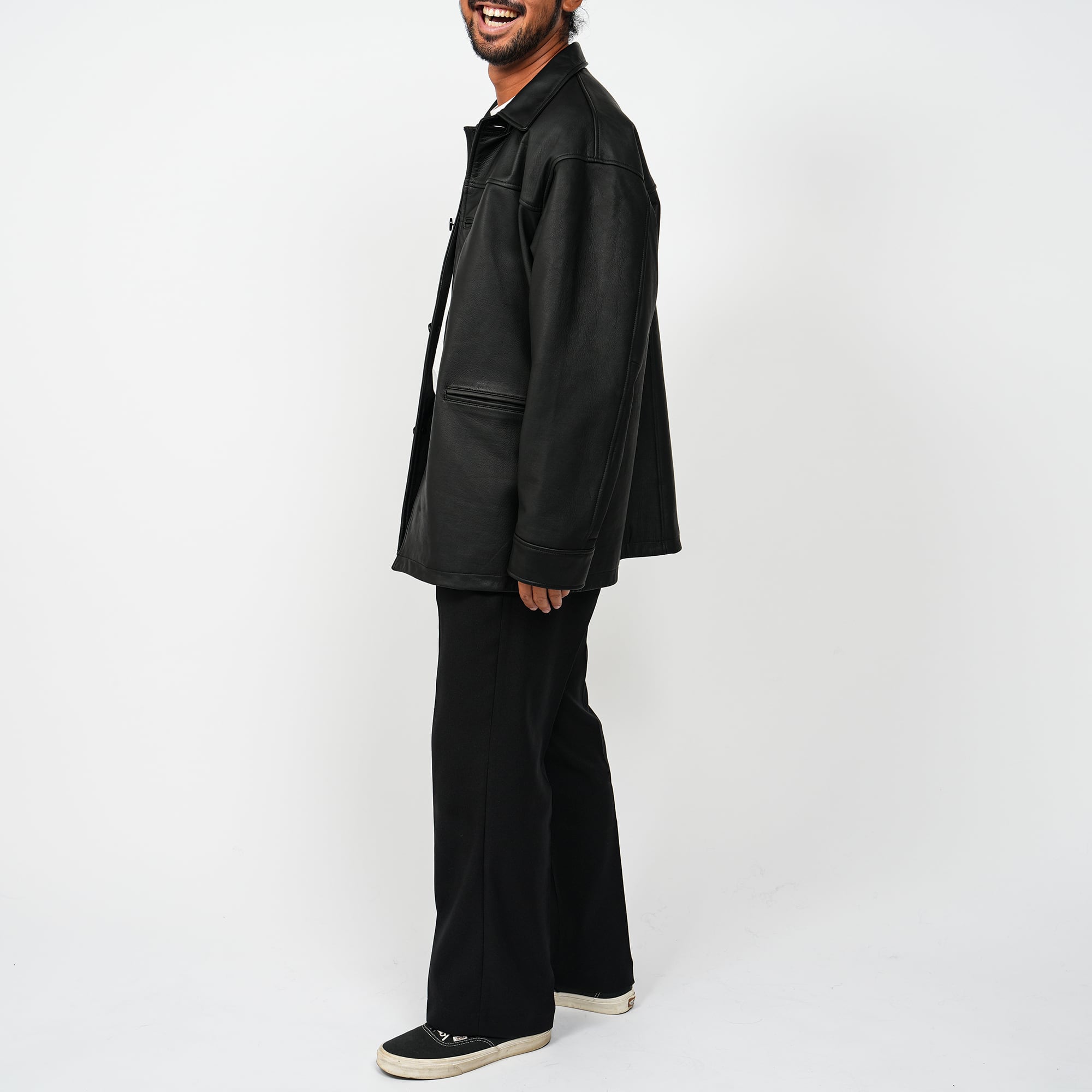 Waterproof Calf Leather Car Coat | OVY