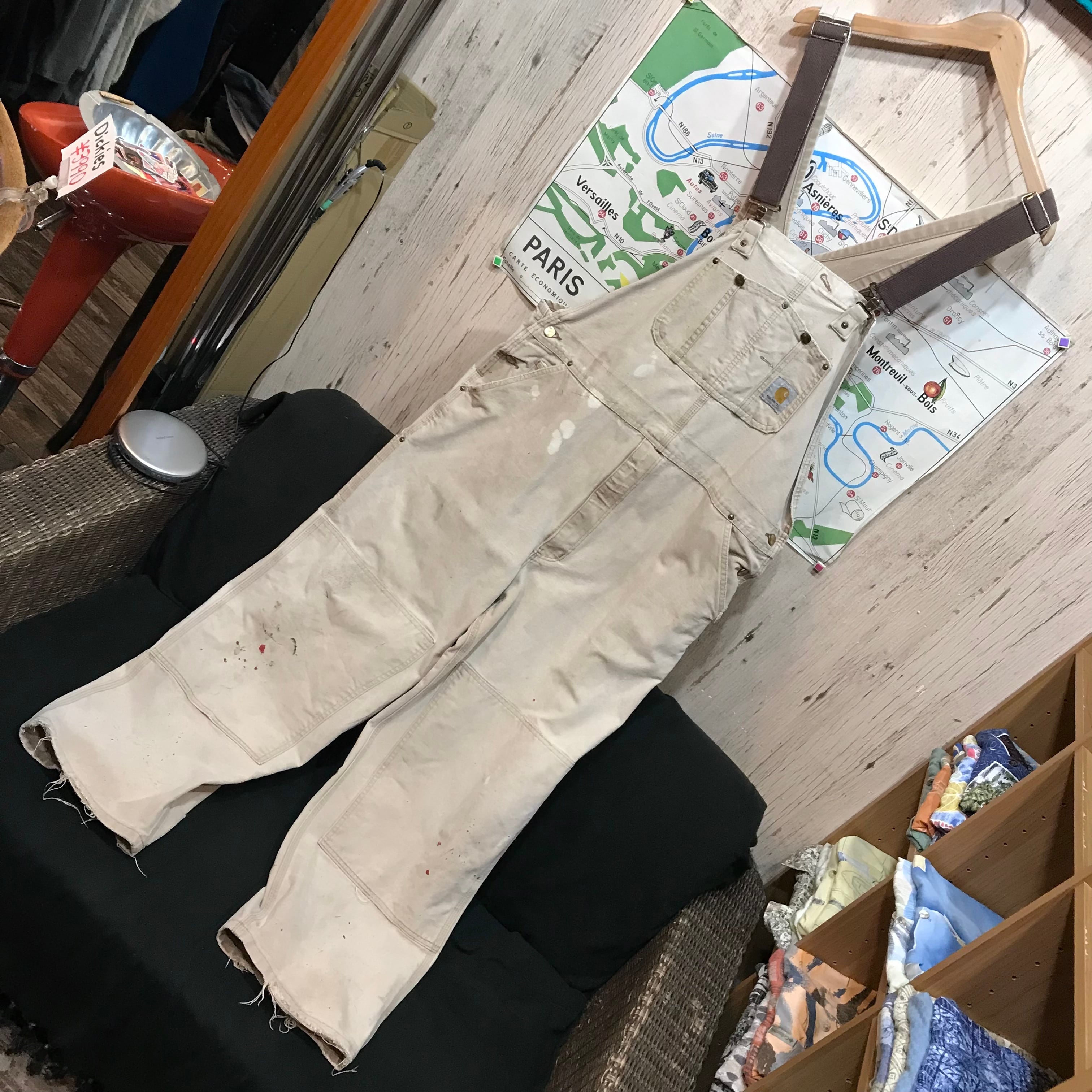 Carhartt カーハート オーバーオール 白 つなぎ ワーク ビンテージ