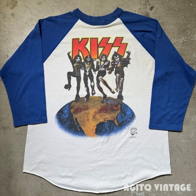90's KISS ALIVE/WORLDWIDE 96-97 TOUR Tee キッス ツアーラグランT